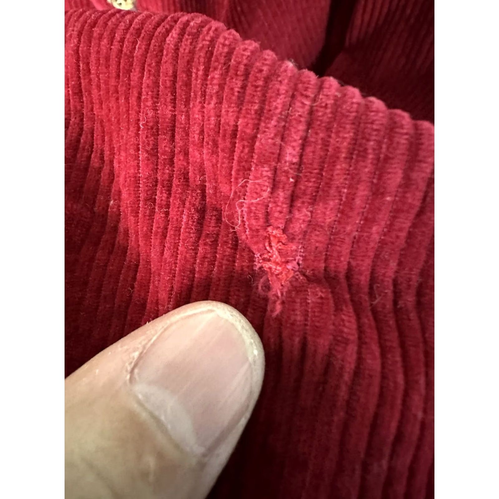 Polo Ralph Lauren VINTAGE Polo Ralph Lauren Blaire Corduroy Shirt Mens XL Red 90s Rare Lo Life Button-Up Long Sleeve Size US XL / EU 56 / 4 - 5 Thumbnail