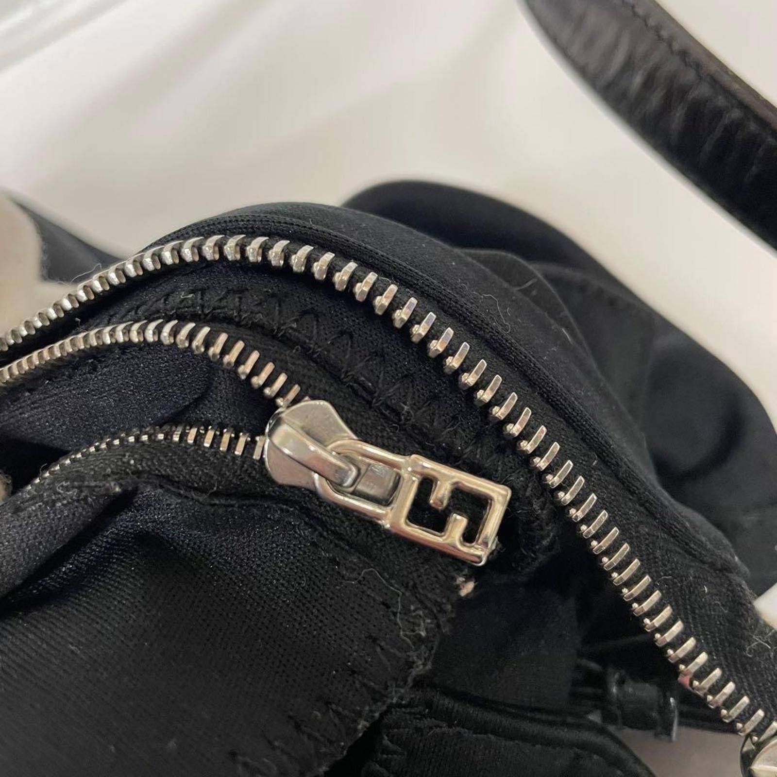 Fendi Fendi - Black Nylon Baguette Shoulder Bag Size ONE SIZE - 5 Thumbnail