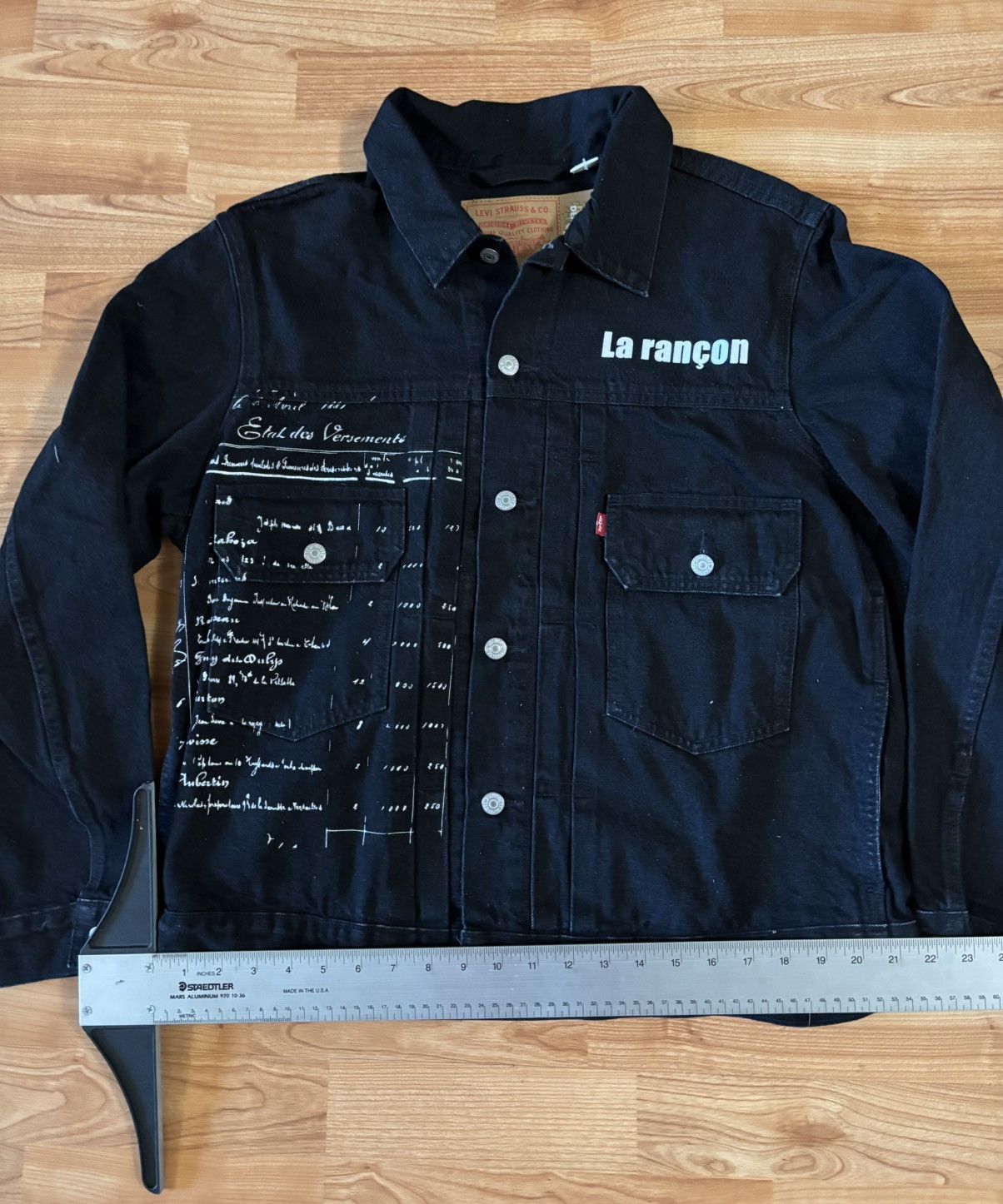 DENIM TEARS × Levi's Denim tears x Levi's Sz l denim jacket with unique painted Size US L / EU 52-54 / 3 - 3 Thumbnail