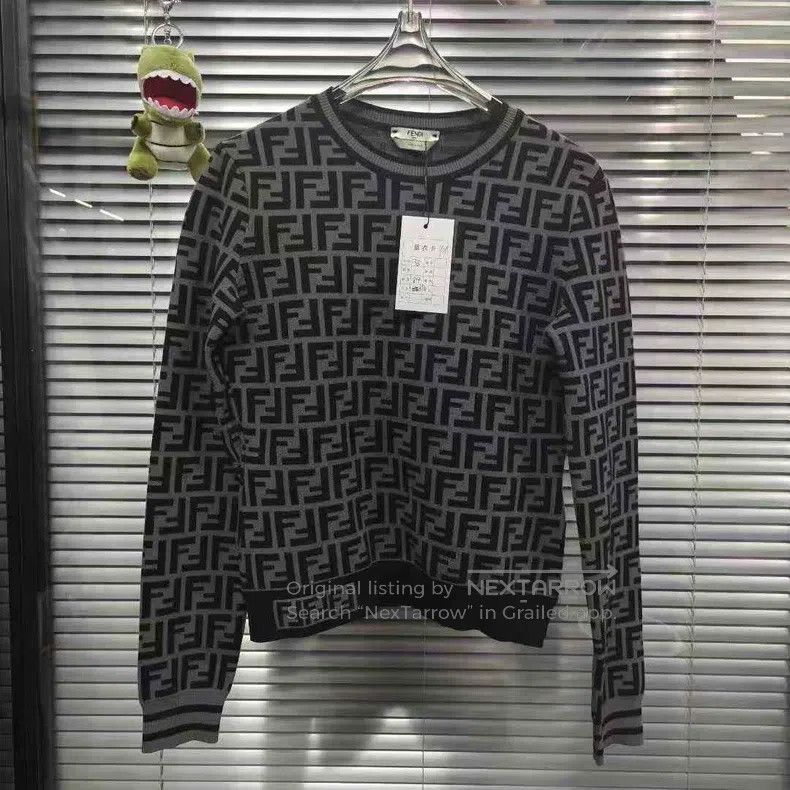 Fendi Fendi Black and Grey Double F Monogram Sweatshirt Size XS / US 0-2 / IT 36-38 - 1 Thumbnail