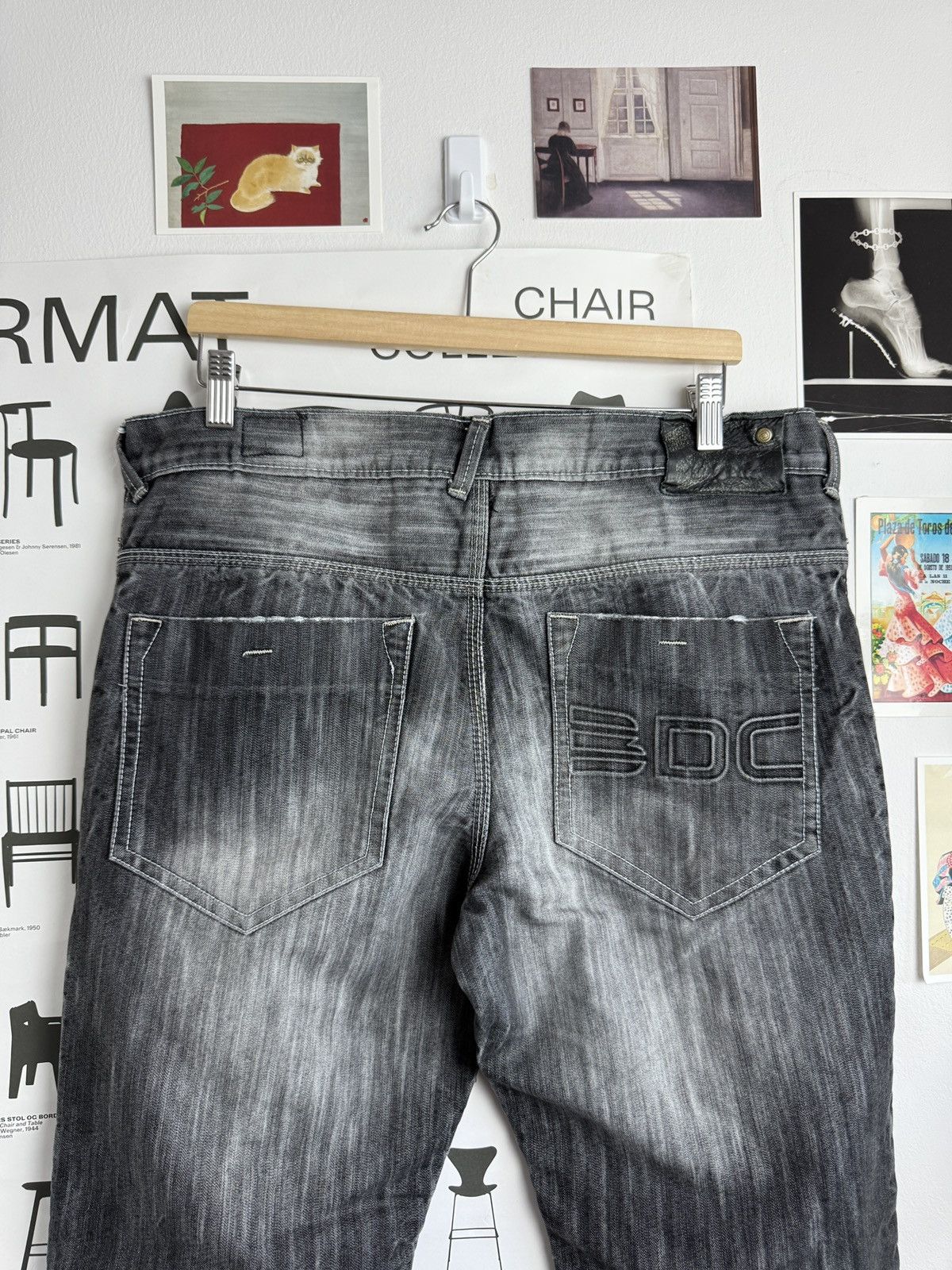 Other Vintage y2k washed baggy denim pants 36 hiphop rap fubu jnco Size US 36 / EU 52 - 3 Thumbnail