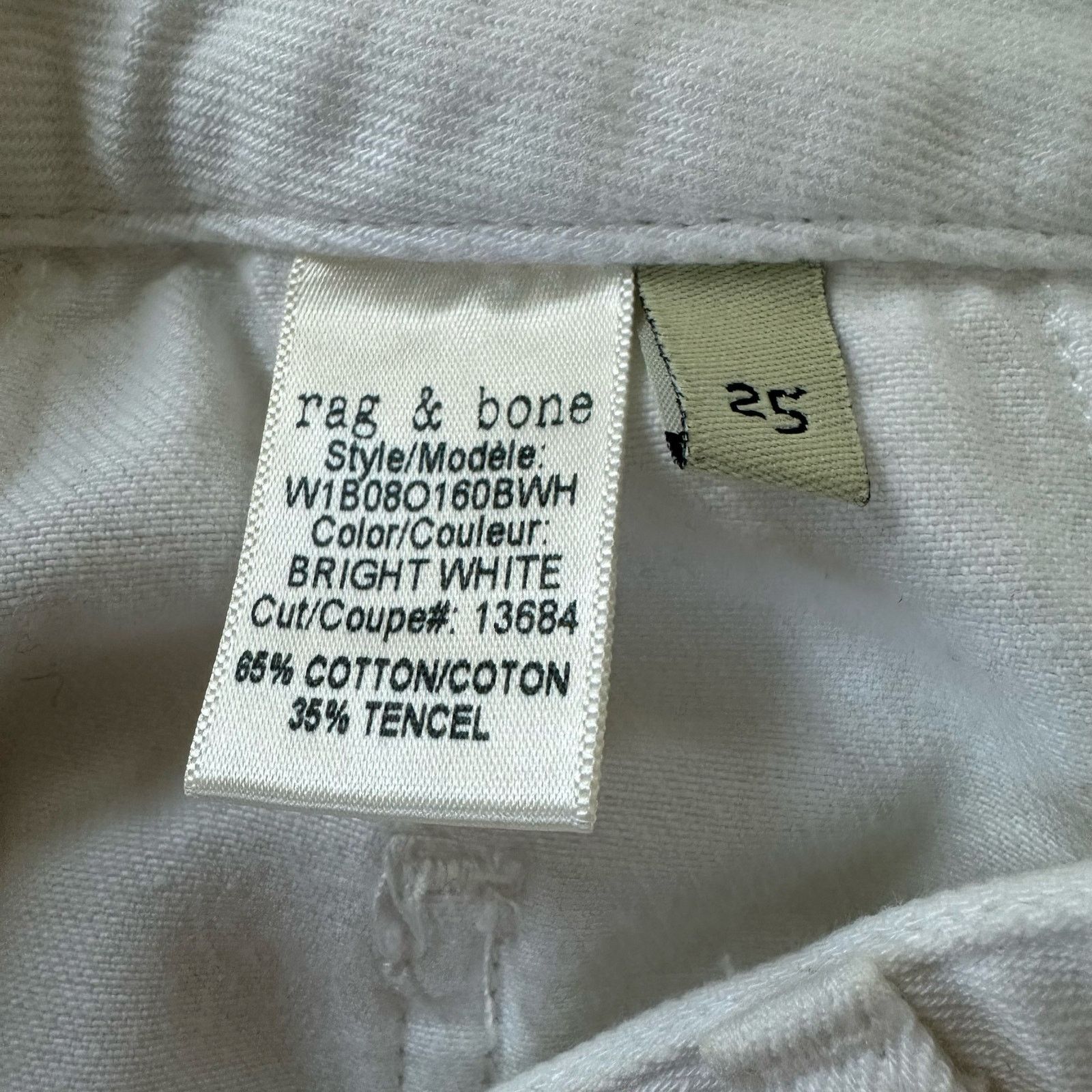 Rag & Bone Rag and Bone White Denim Mini Skirt Size 25 Size 25" / US 0 / IT 36 - 7 Thumbnail