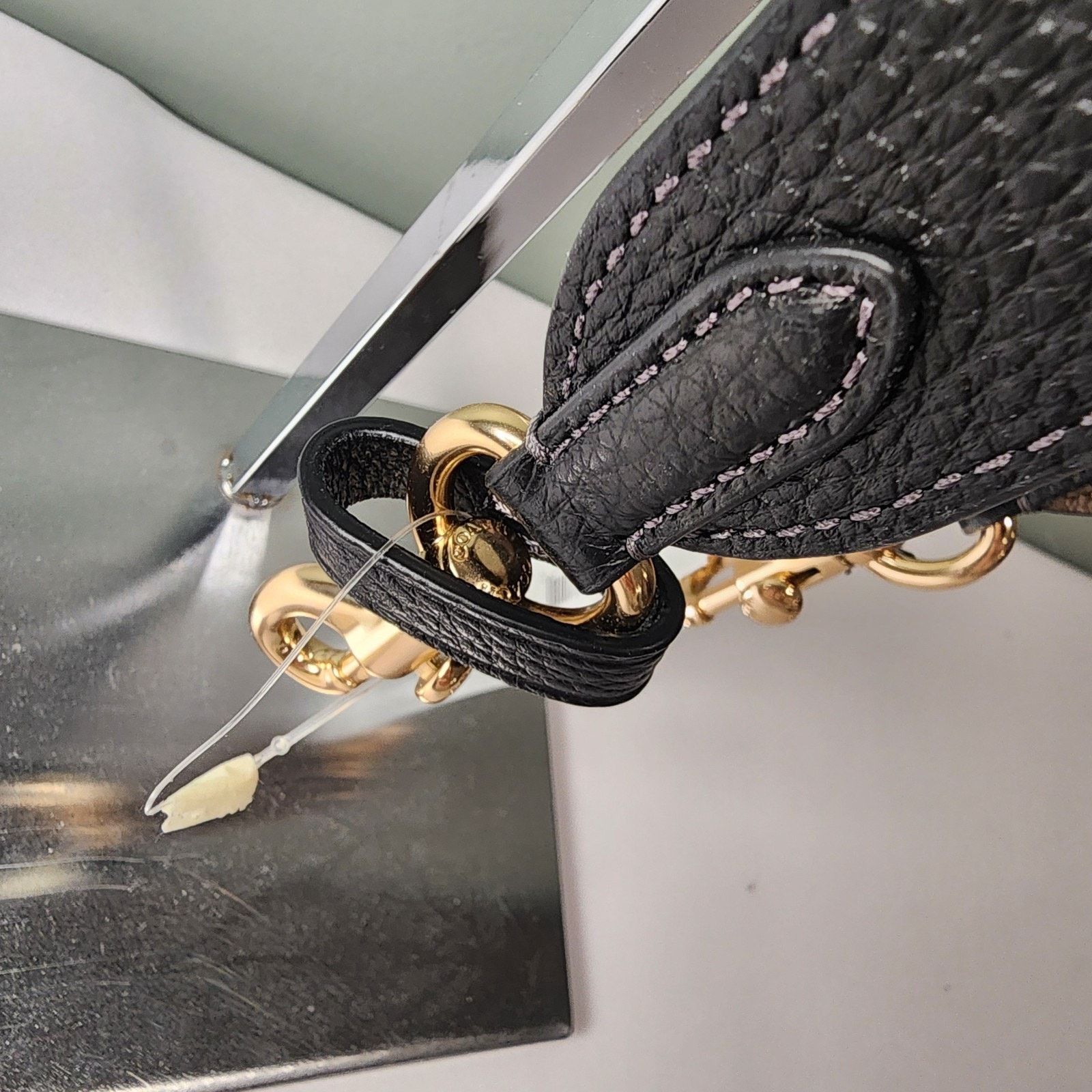Coach Coach CZ785 Reversible Replacement Strap Black Gold Stone Size ONE SIZE - 5 Thumbnail