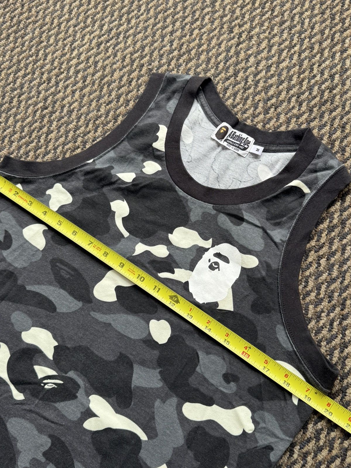 Bape A Bathing Ape Black Camo Tank Top Size US M / EU 48-50 / 2 - 7 Thumbnail