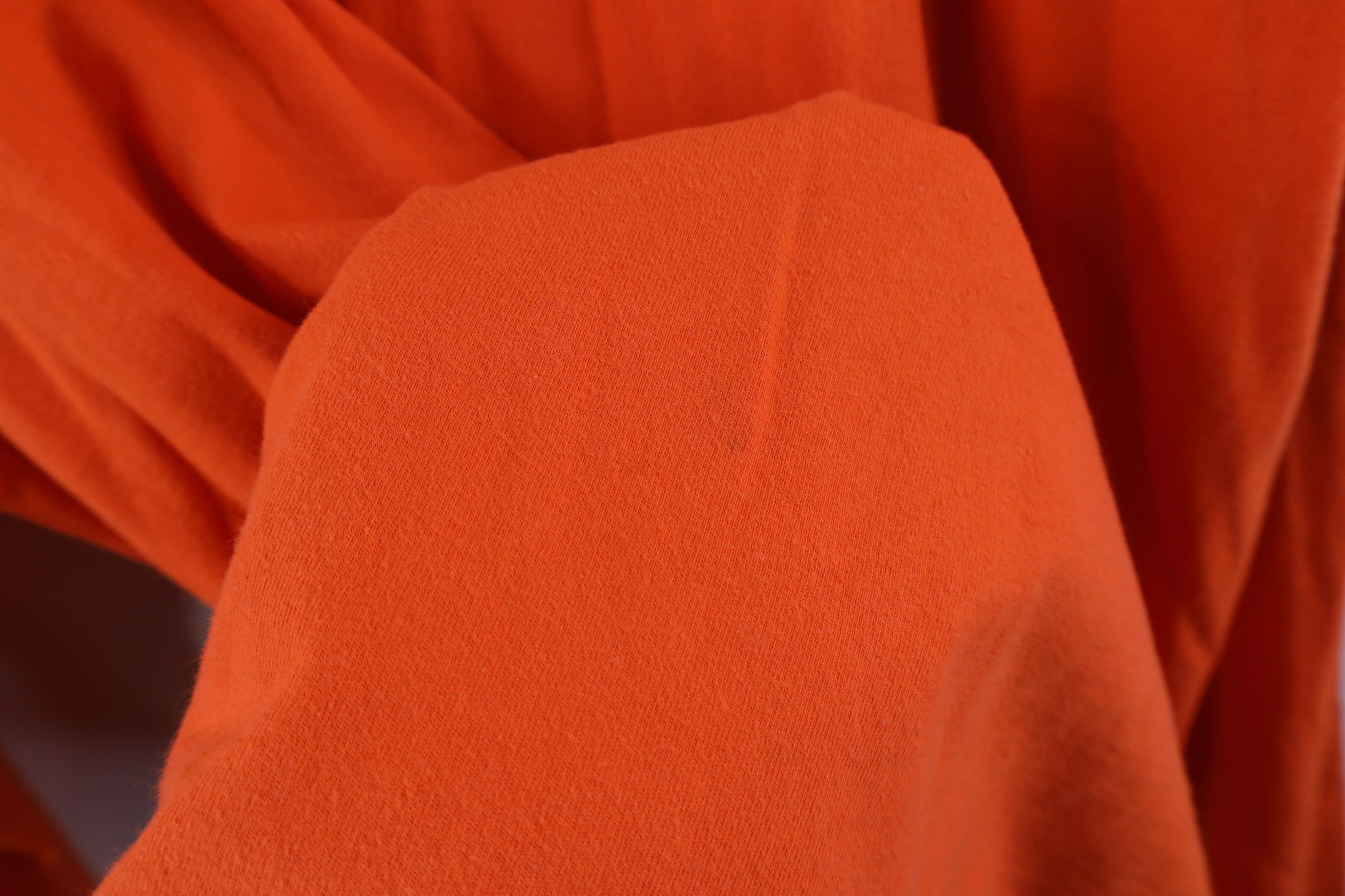Hanes × Vintage Vintage 90s Hanes Beefy Long Sleeve T-Shirt Orange Cotton Size US XL / EU 56 / 4 - 5 Thumbnail