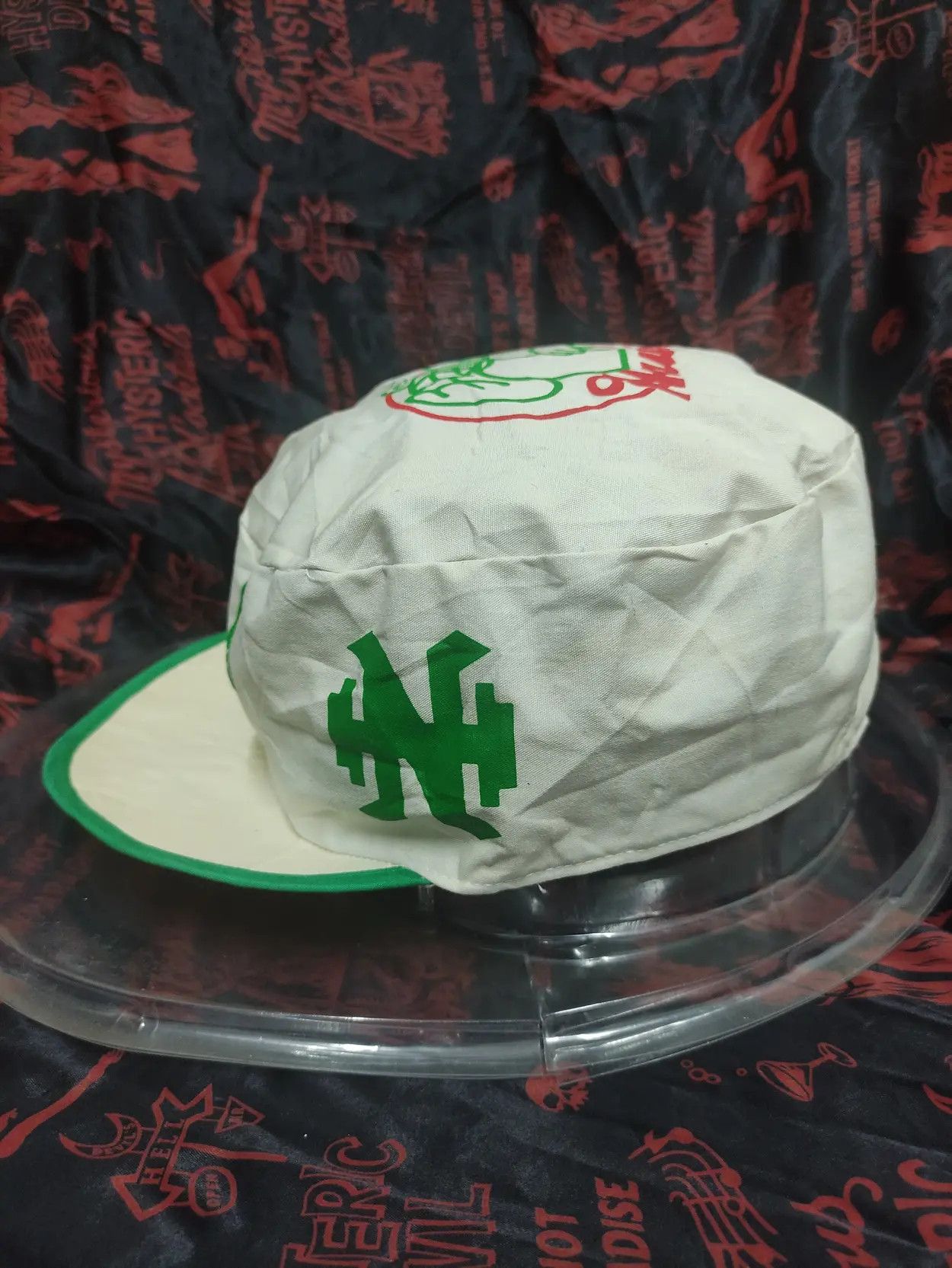 Japanese Brand VINTAGE 80's NANKAI HAWKS JAPANESE BASEBALL TEAM PAINTER CAP Size ONE SIZE - 6 Thumbnail