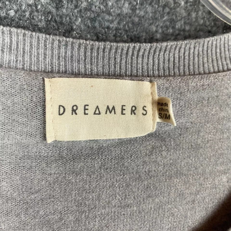 Other Dreamers Sweater Women's S/M Long Sleeve Pullover Gray Size S / US 4 / IT 40 - 4 Thumbnail