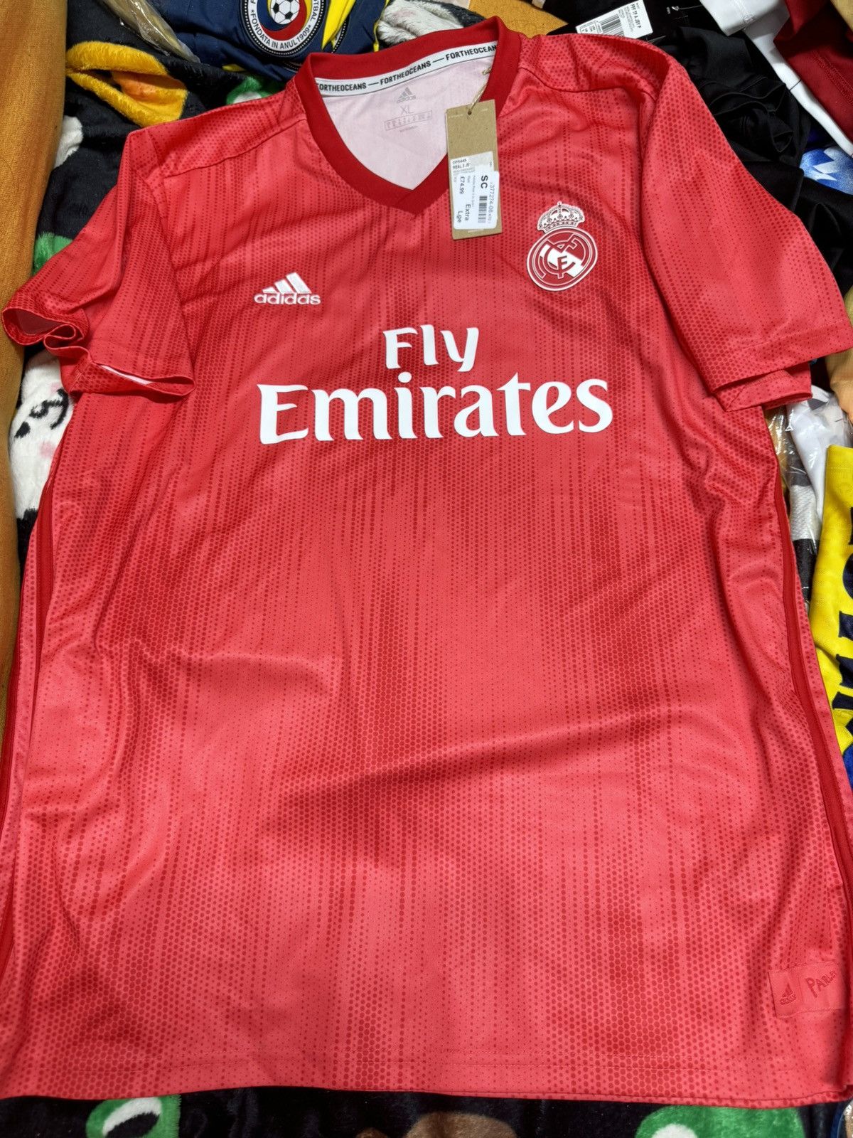 Adidas Real Madrid 18/19 third away shirt (Bnwt) Size US XL / EU 56 / 4 - 1 Thumbnail