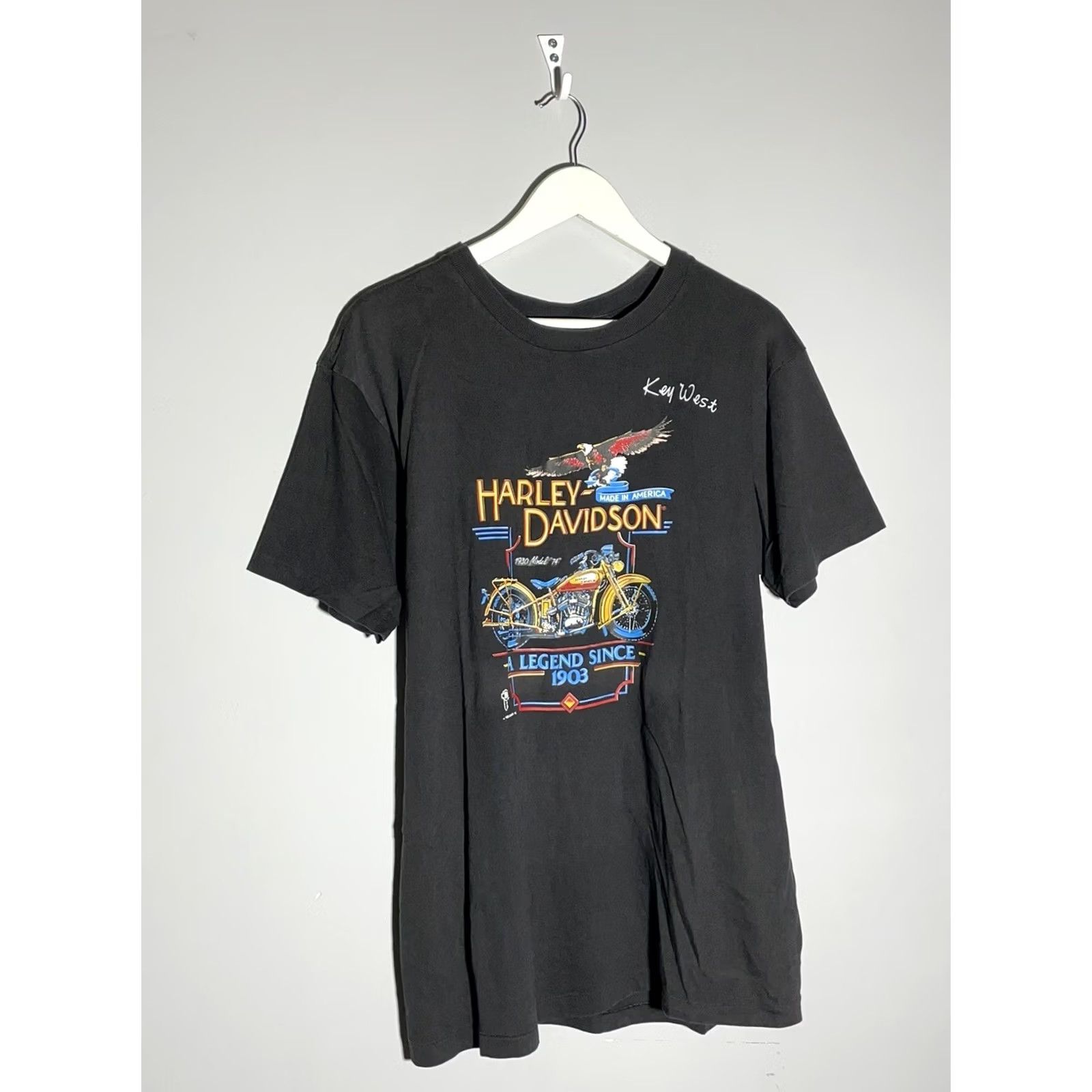 Harley Davidson Harley-Davidson T-Shirt Harley-Davidson Streetwear Vintage Y2K 80s 90s Shirt Black XL L Mens Crew Neck Short Sleeve Logo USA Made In USA Streetwear Size US L / EU 52-54 / 3 - 2 Thumbnail