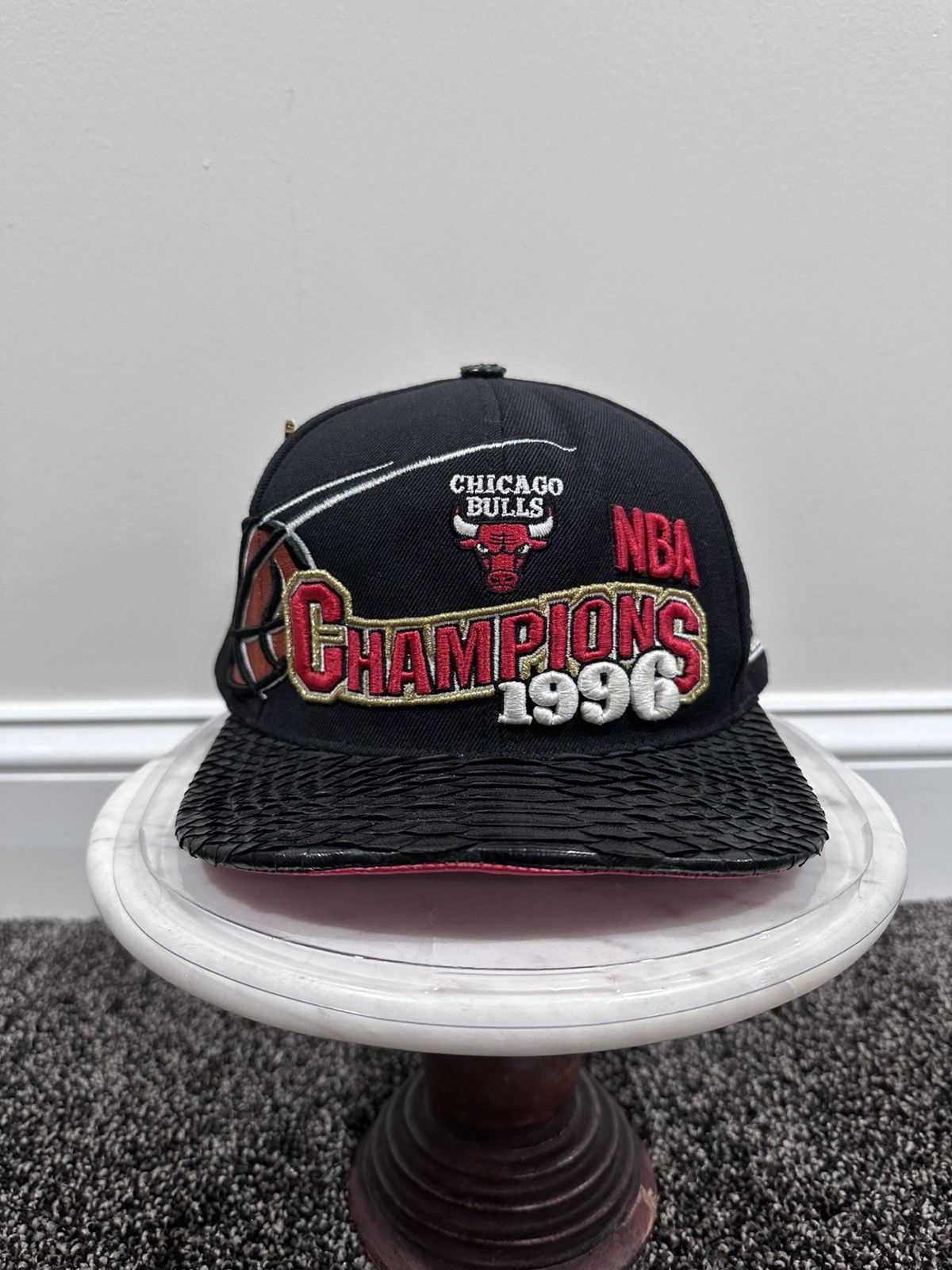 Just Don × Mitchell & Ness × Rsvp Gallery Just Don x Mitchell & Ness NBA Chicago Bulls ‘96 Black Hat Size ONE SIZE - 1 Thumbnail