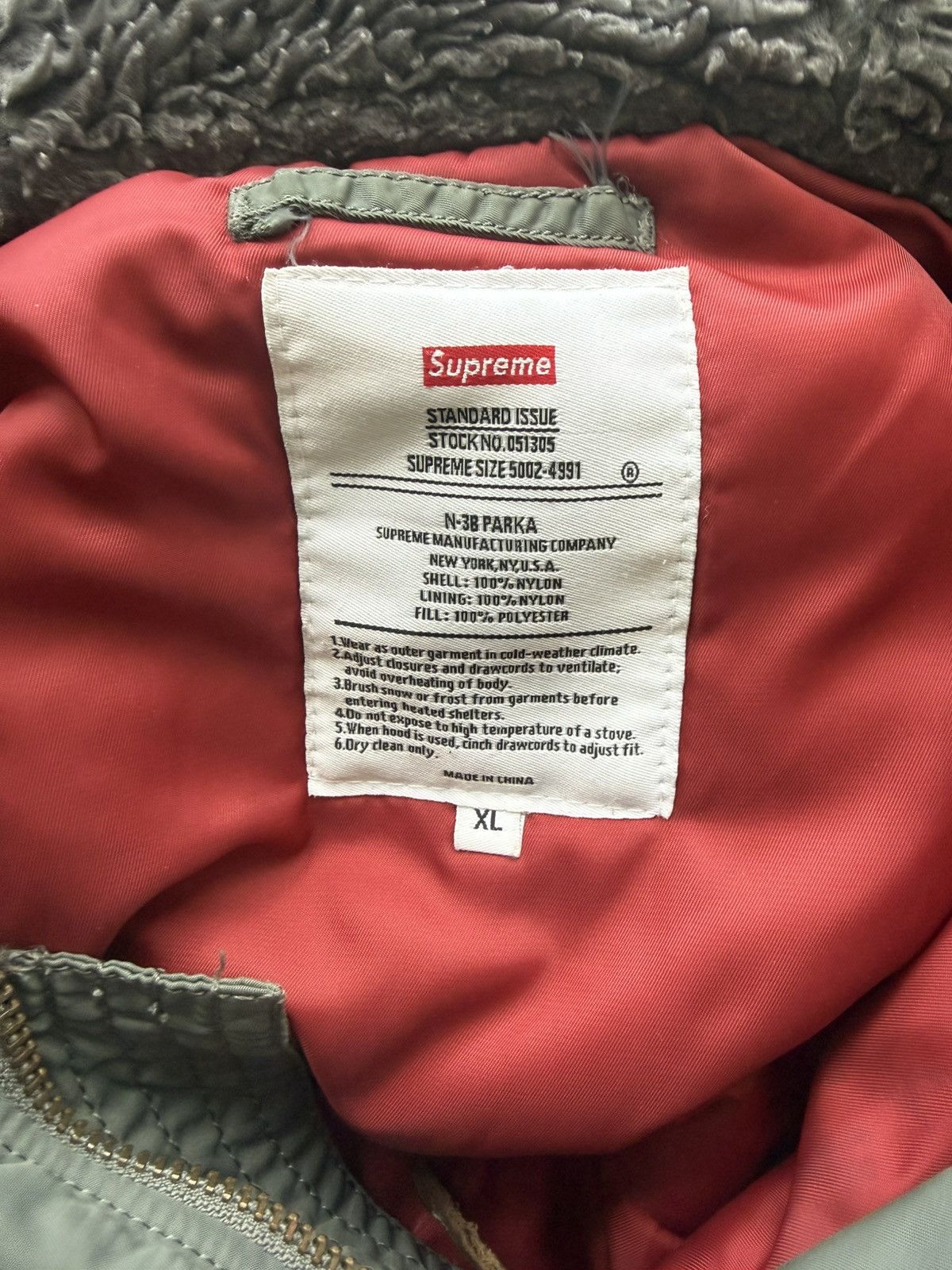Supreme Supreme FW10 N-3B Parka Gunmetal Grey XL Size US XL / EU 56 / 4 - 9 Thumbnail
