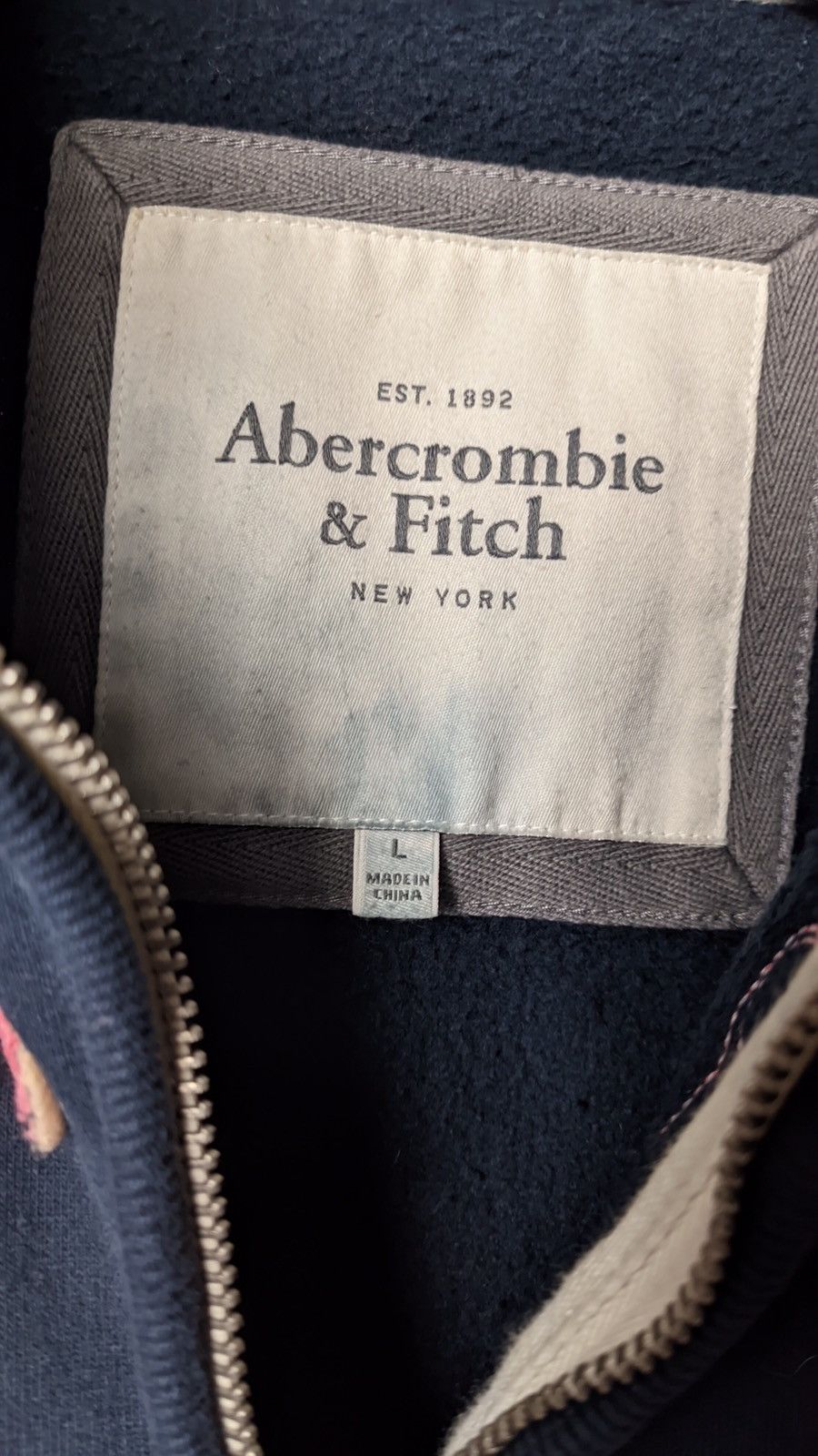 Japanese Brand Abercrombie Fitch faded Zip Hood ifsixwasnine LGB y2k cdg Size US M / EU 48-50 / 2 - 7 Thumbnail