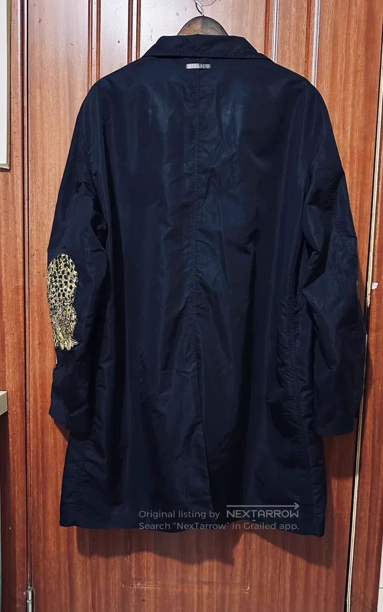 Versace Versace Egyptian leopard embroidered trench coat men's coa Size US XL / EU 56 / 4 - 2 Thumbnail