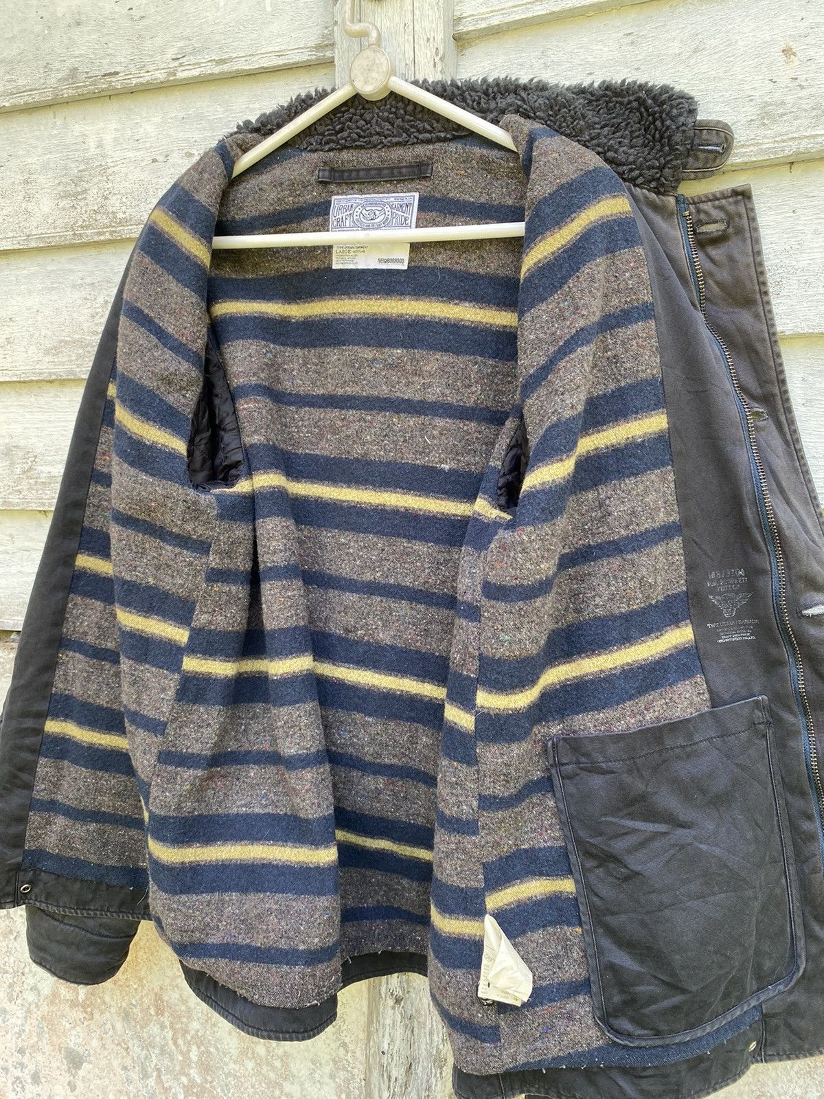 Neighborhood × Undercover × Wtaps Neighborhood Paint Blanket Lining Deck Jacket Urban Garment Size US L / EU 52-54 / 3 - 6 Thumbnail