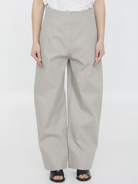 Bottega Veneta BOTTEGA VENETA Women Straight Pants 792238 BEIGE Size 26" / US 2 / IT 38 - 1 Thumbnail