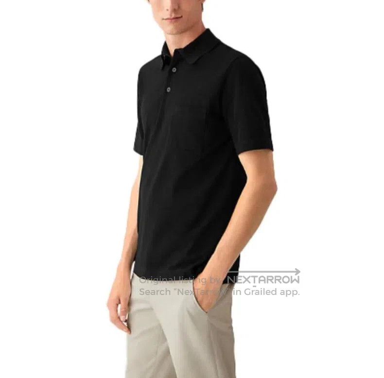 Hermes Hermes Polo shirt short-sleeved, black, H embroidery, 100% Size US L / EU 52-54 / 3 - 2 Thumbnail
