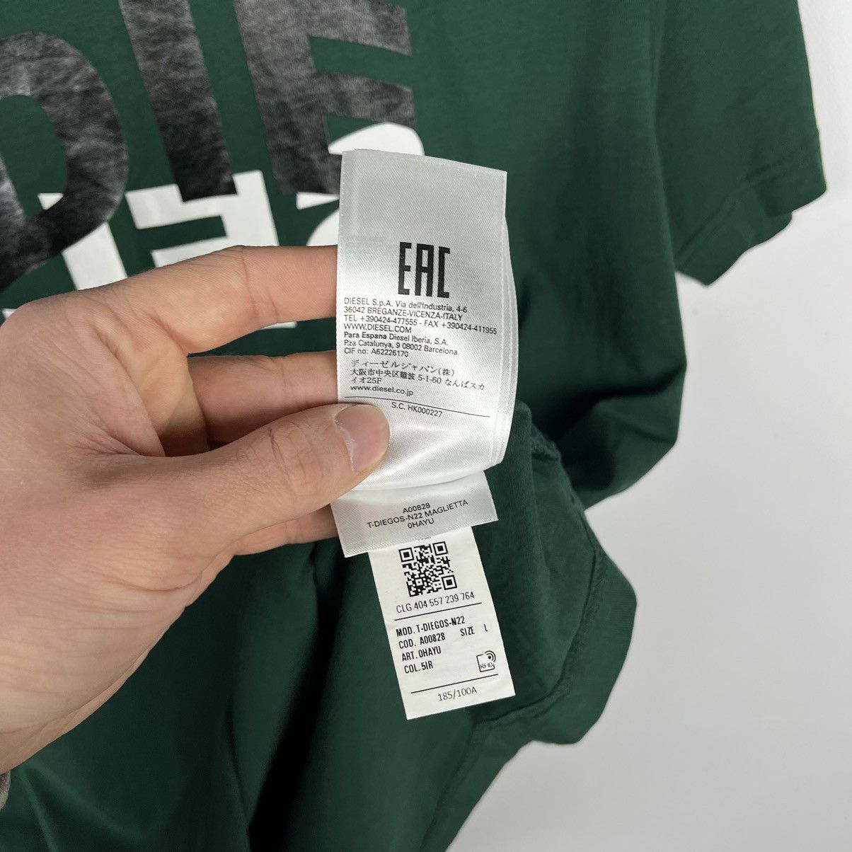 Diesel Designer Diesel diegos y2k big logo T Shirt Size US L / EU 52-54 / 3 - 6 Thumbnail