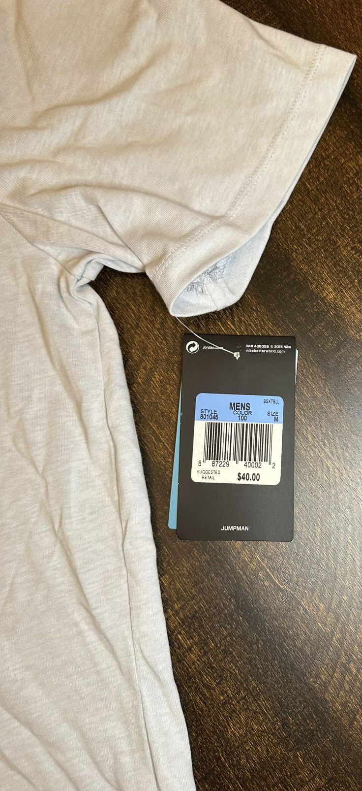Nike NWT Jordan Nike Dri-Fit Flight T-Shirt Men’s Gray-Medium Size US M / EU 48-50 / 2 - 3 Thumbnail
