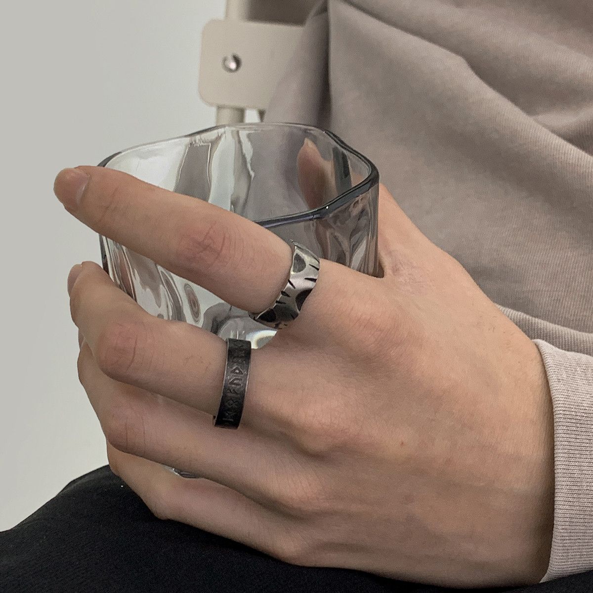 Jewelry Future Jewelry Rings Open Size Chrome Ring (Size 7-13) Size ONE SIZE - 5 Thumbnail