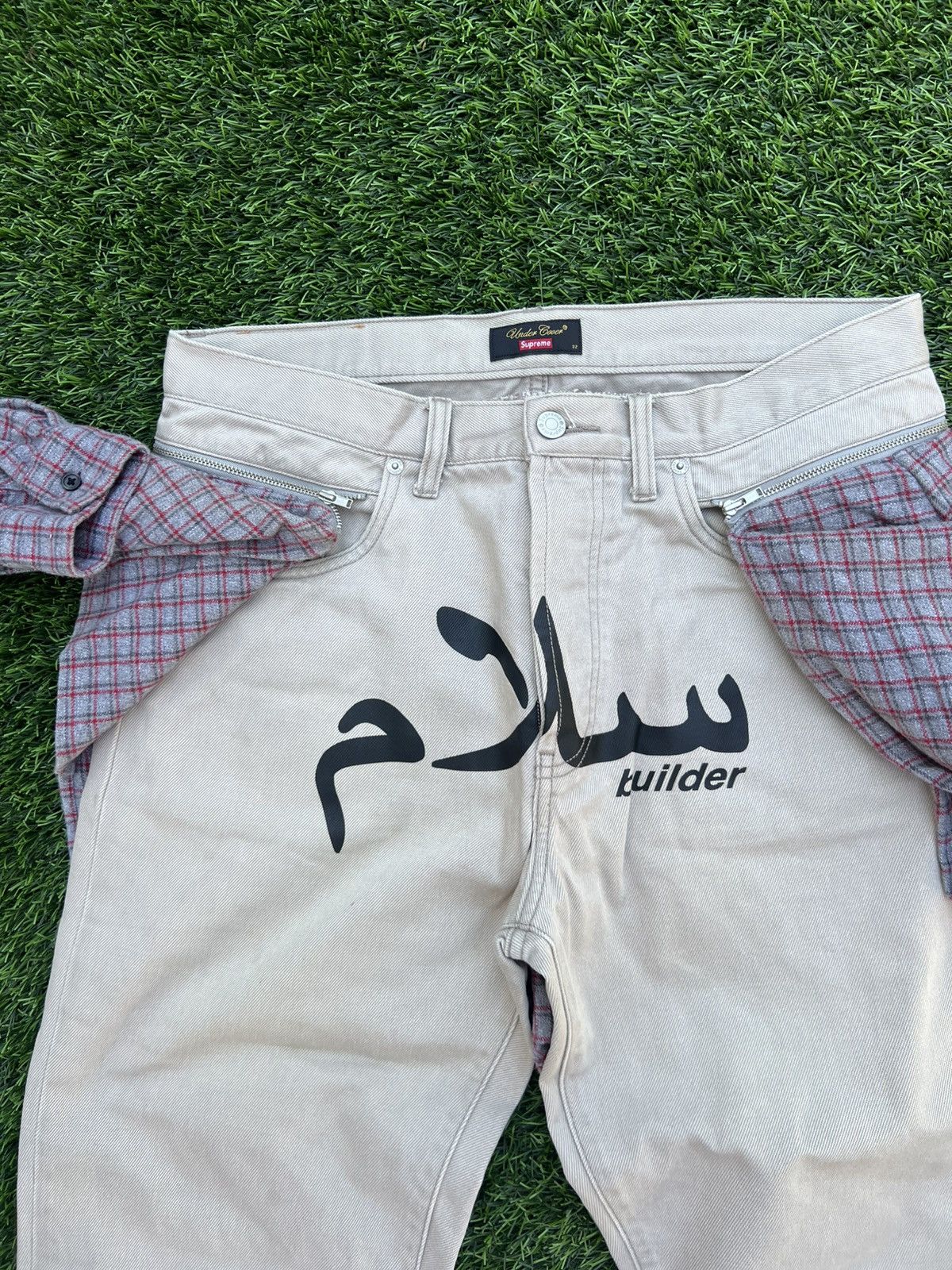 Supreme × Undercover Supreme Undercover flannel layered jeans chino Size US 32 / EU 48 - 2 Thumbnail