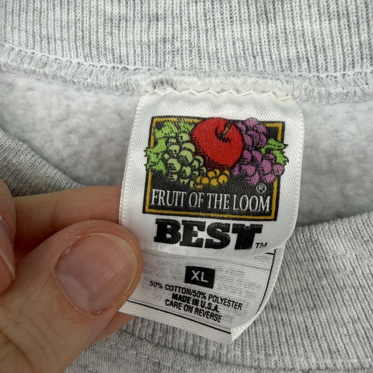 Fruit Of The Loom Hathaway Crewneck Sweatshirt XL Gray Fruit of the Loom USA Size US XL / EU 56 / 4 - 3 Thumbnail