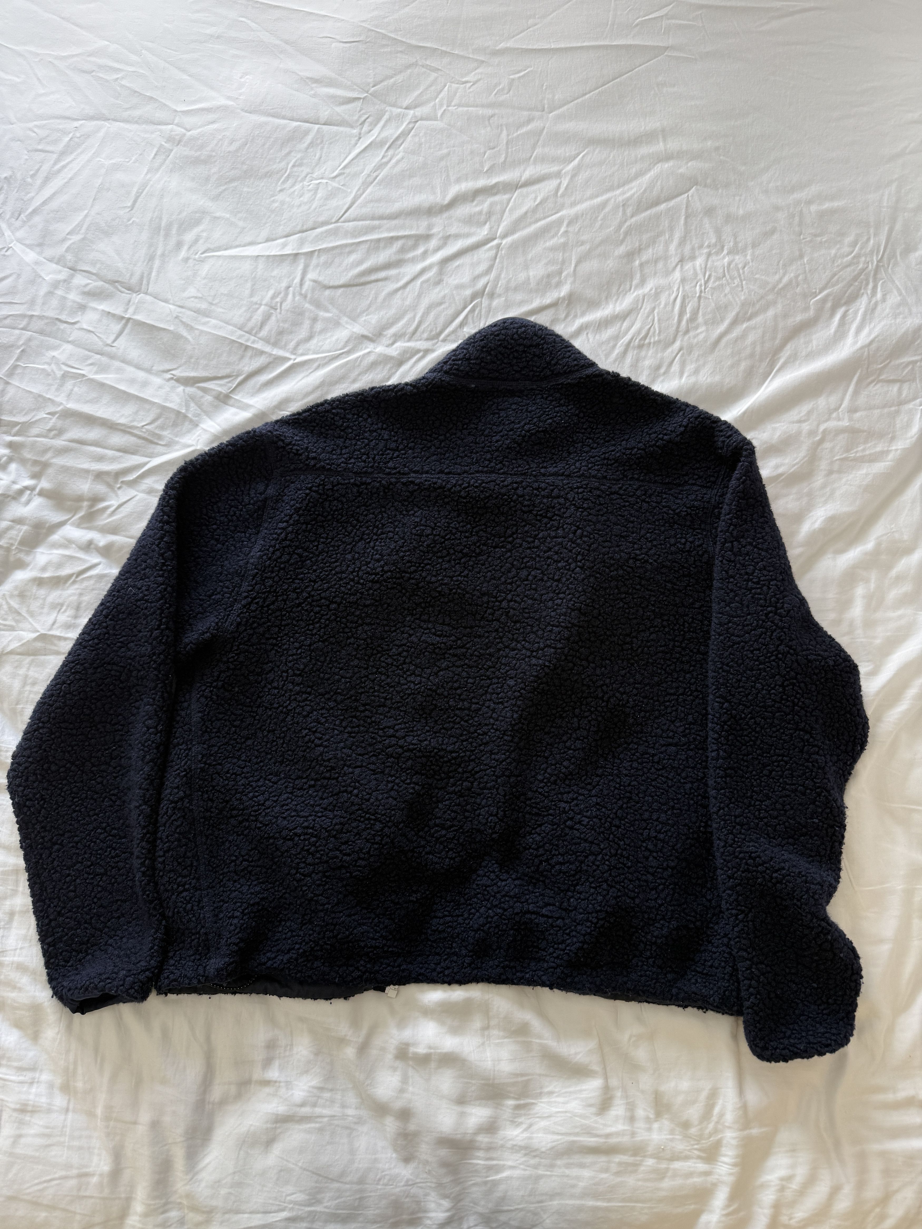 Drake's Drake's Navy Boucle Fleece Size US XL / EU 56 / 4 - 2 Thumbnail