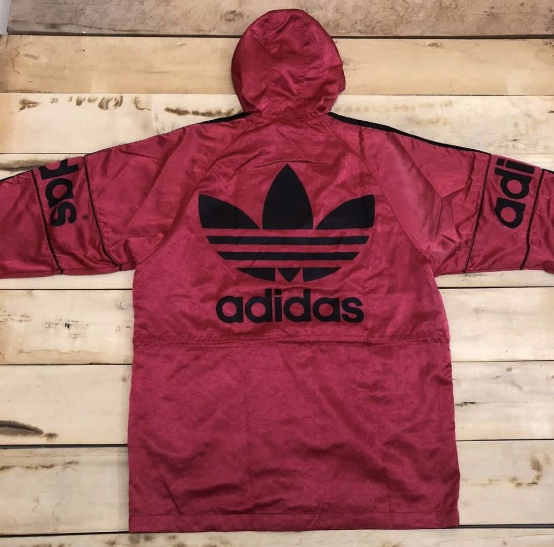 Adidas × Vintage A204. VTG ADIDAS BIG LOGO PARKA JACKET Size US L / EU 52-54 / 3 - 2 Thumbnail