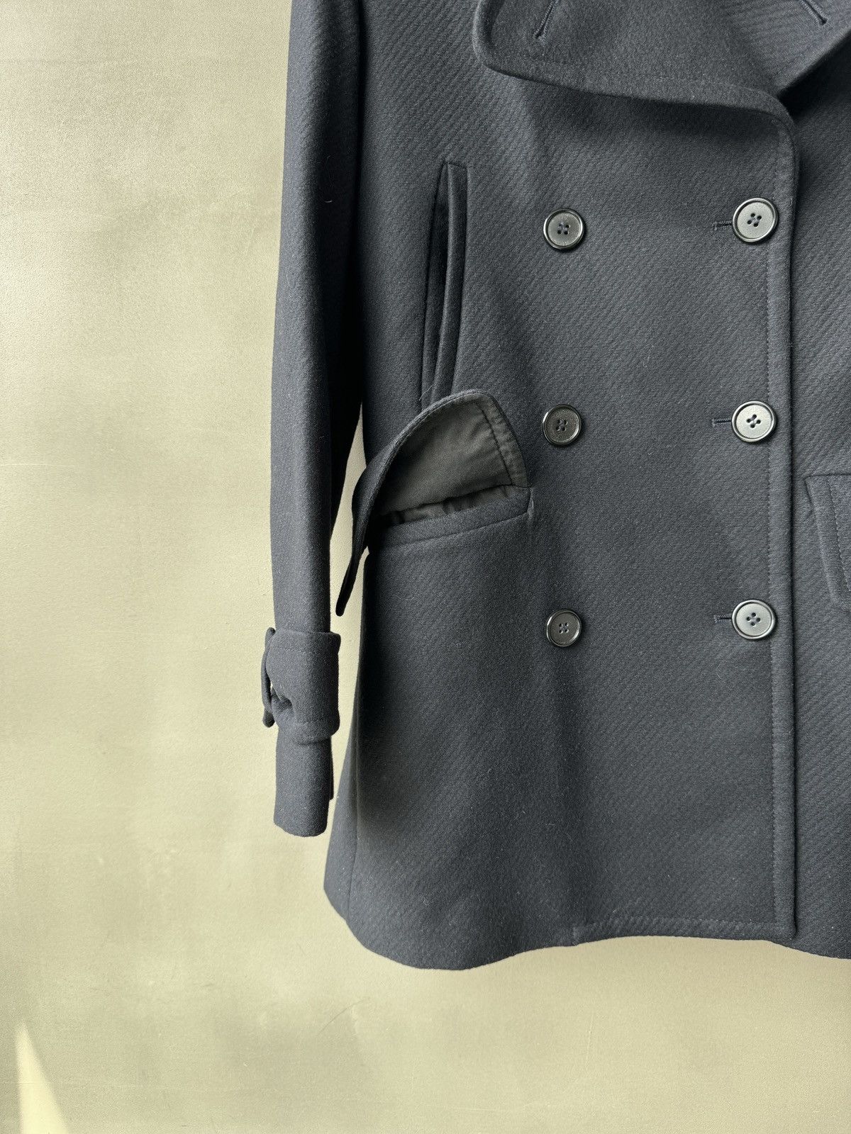 Maison Margiela Early Martin Margiela Artisanal Wool Cashmere Peacoat Jacket Size XS / US 0-2 / IT 36-38 - 18 Thumbnail