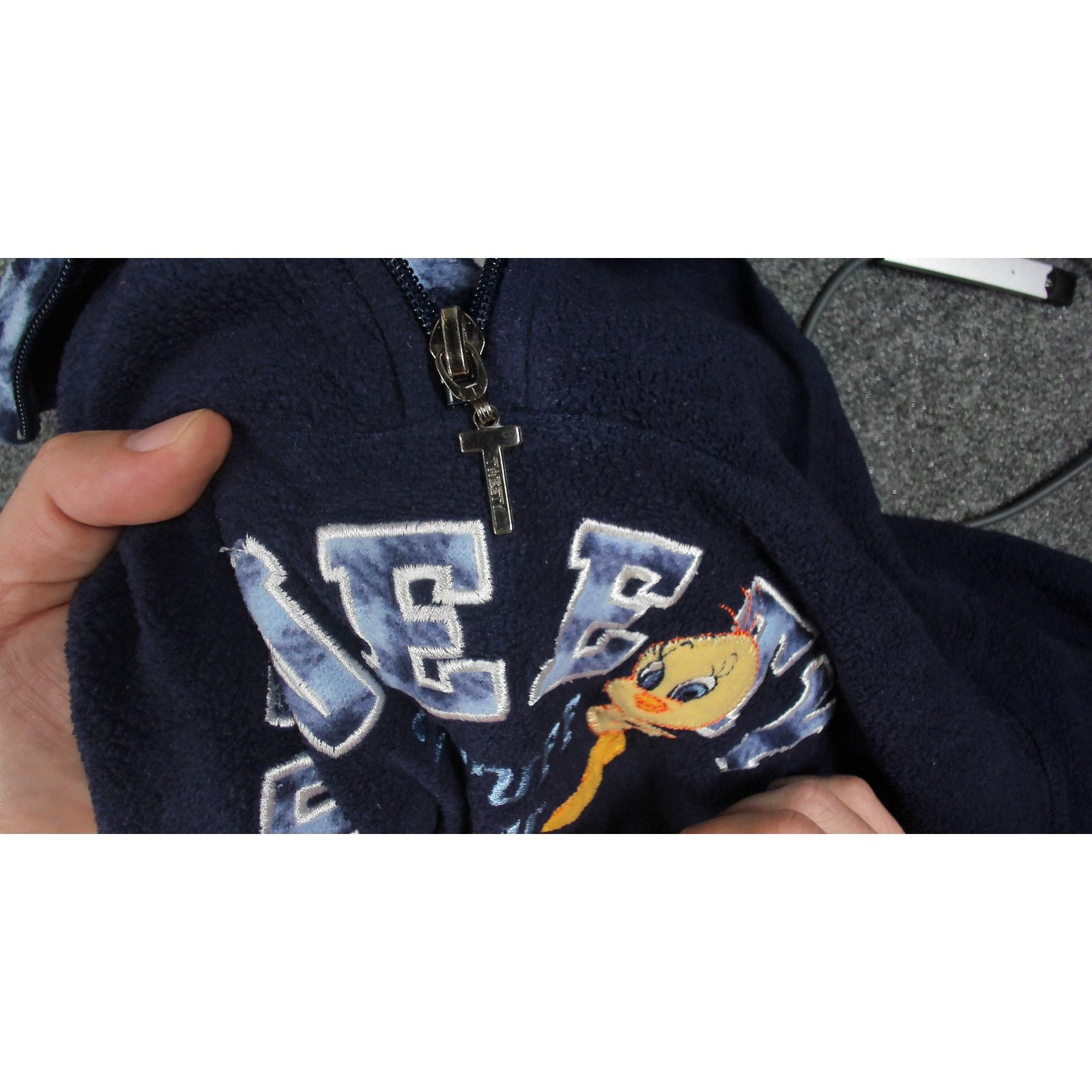 Vintage Vintage 2002 Jerry Leigh Tweety Boxy Fleece Quarter Zip Size S / US 4 / IT 40 - 11 Thumbnail