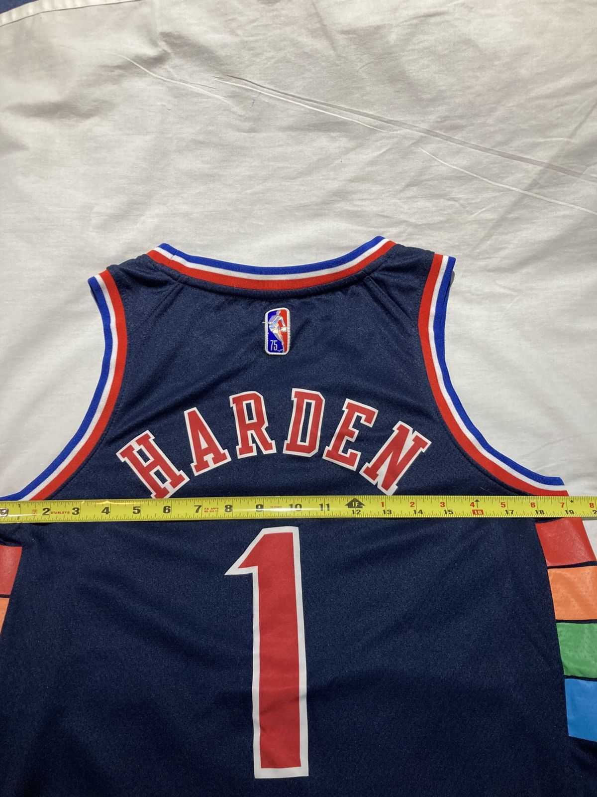 Nike James Harden City Edition Philadelphia 76ers Jersey, size M Size US M / EU 48-50 / 2 - 6 Thumbnail