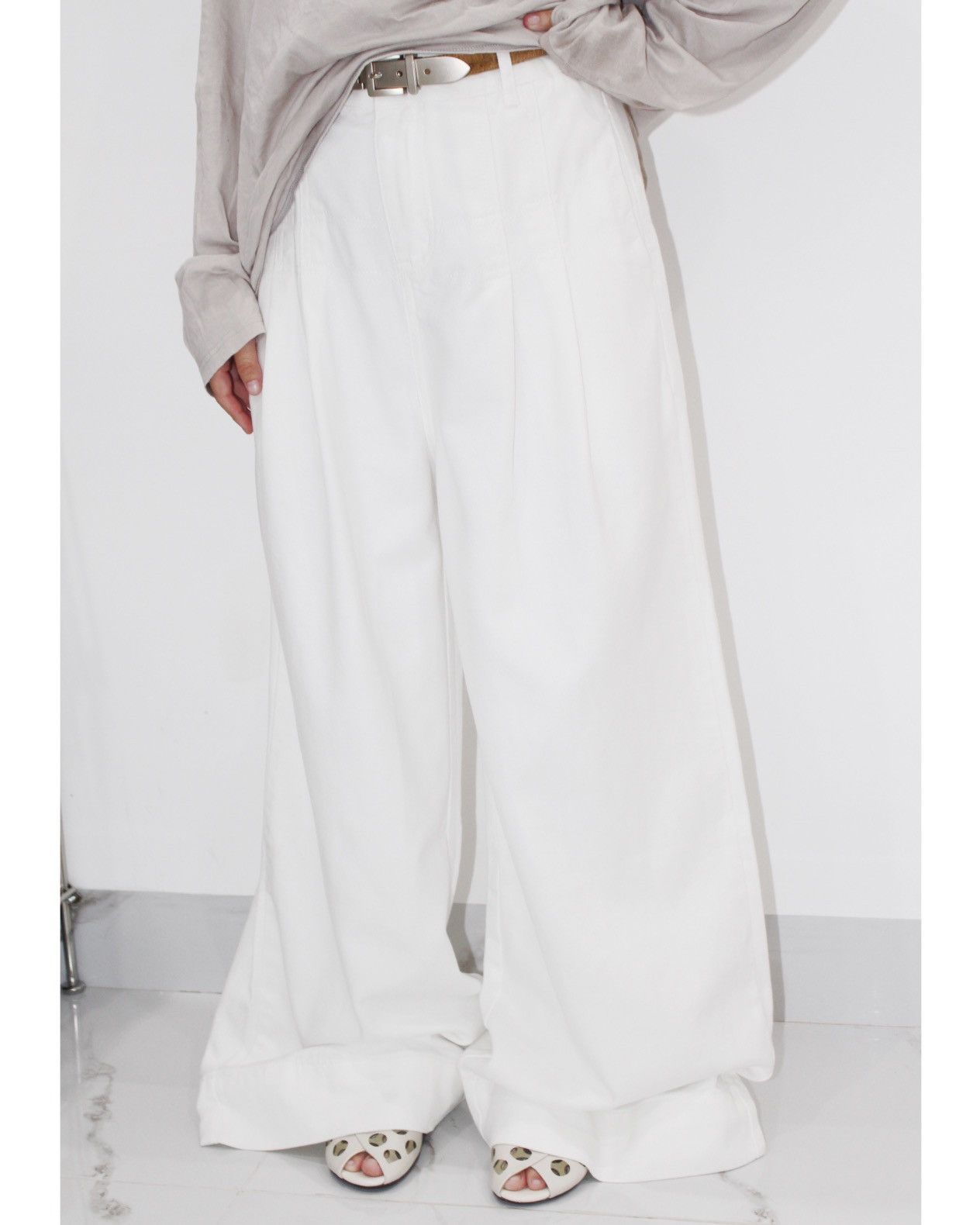 Japanese Brand 2000S JAPANESE MADE WIDE LEG PANTS Size US 30 / EU 46 - 2 Thumbnail