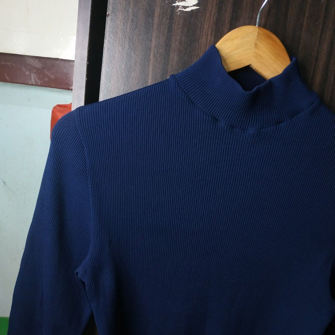 Vintage Jean Paul Gaultier Maille - Plain Longsleeve Turtleneck Size XL / US 12-14 / IT 48-50 - 6 Thumbnail