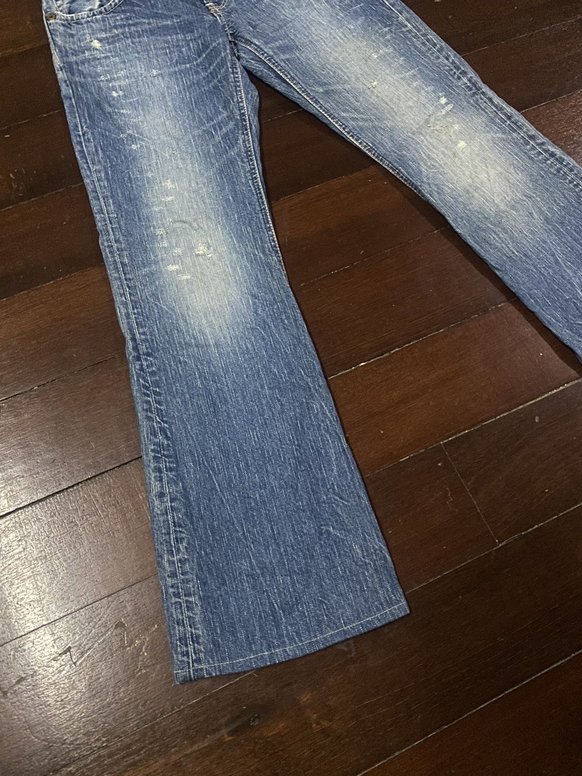 Edwin × If Six Was Nine × Japanese Brand FIRE 🔥 FLARE EDWIN 503 BLUE TRIP WIDE LEG BOOTCUT Size 32" / US 10 / IT 46 - 8 Thumbnail