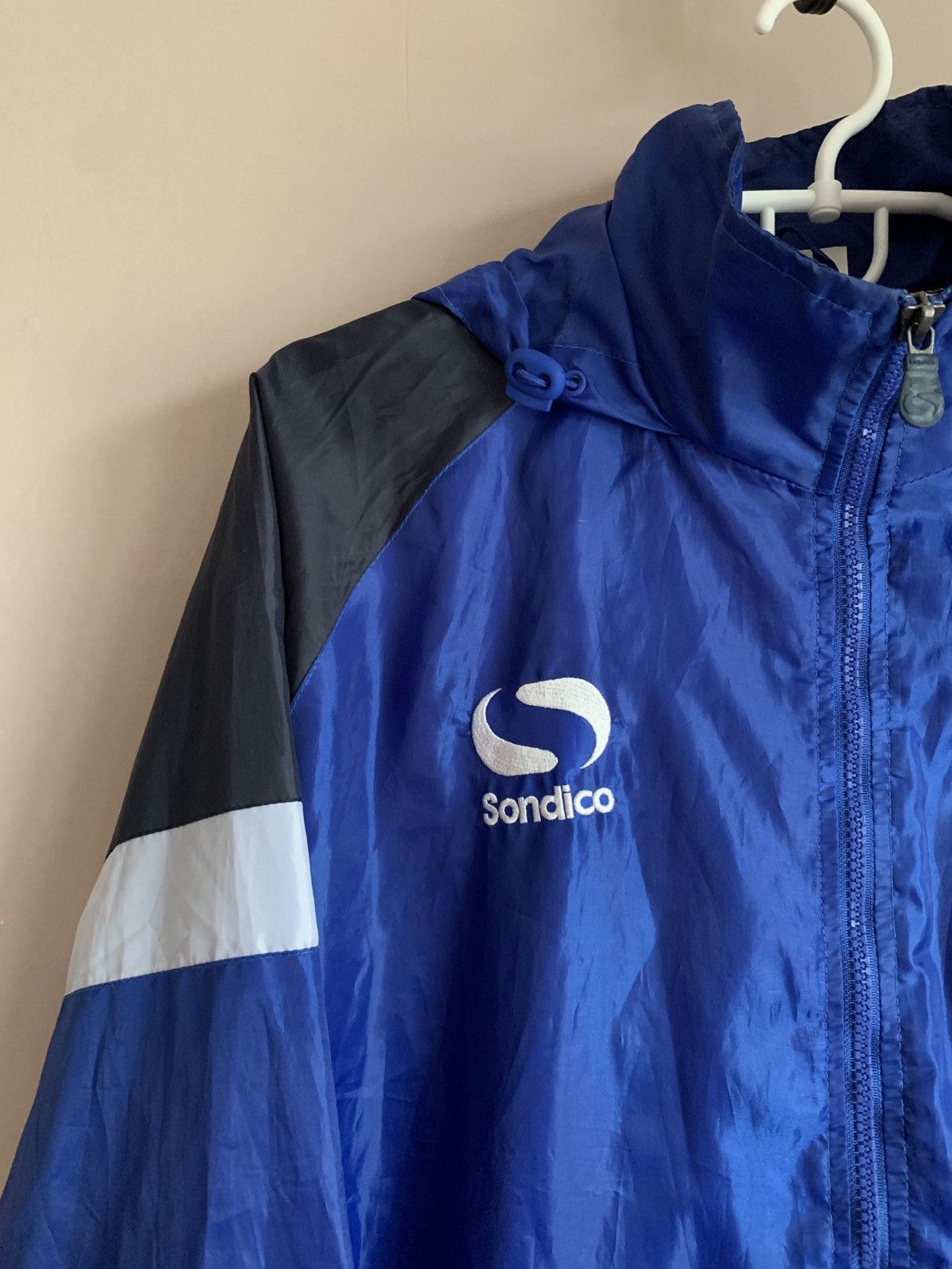 Vintage Portsmouth sandico training jacket raincoat football soccer Size US M / EU 48-50 / 2 - 3 Thumbnail