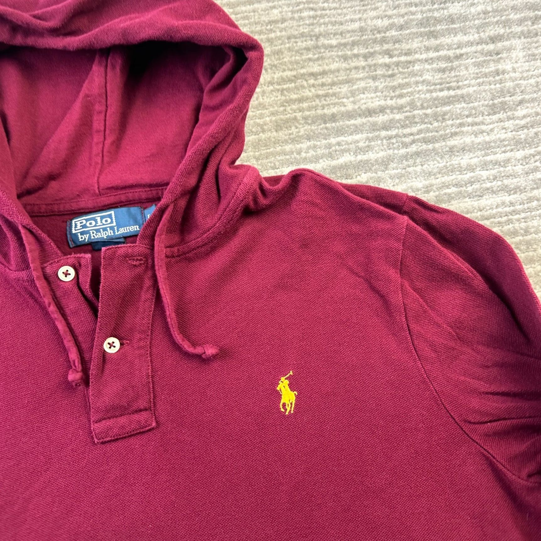 Polo Ralph Lauren Polo Ralph Lauren Hoodie Mens L Red Knit Pony Sweatshirt Size US L / EU 52-54 / 3 - 4 Thumbnail