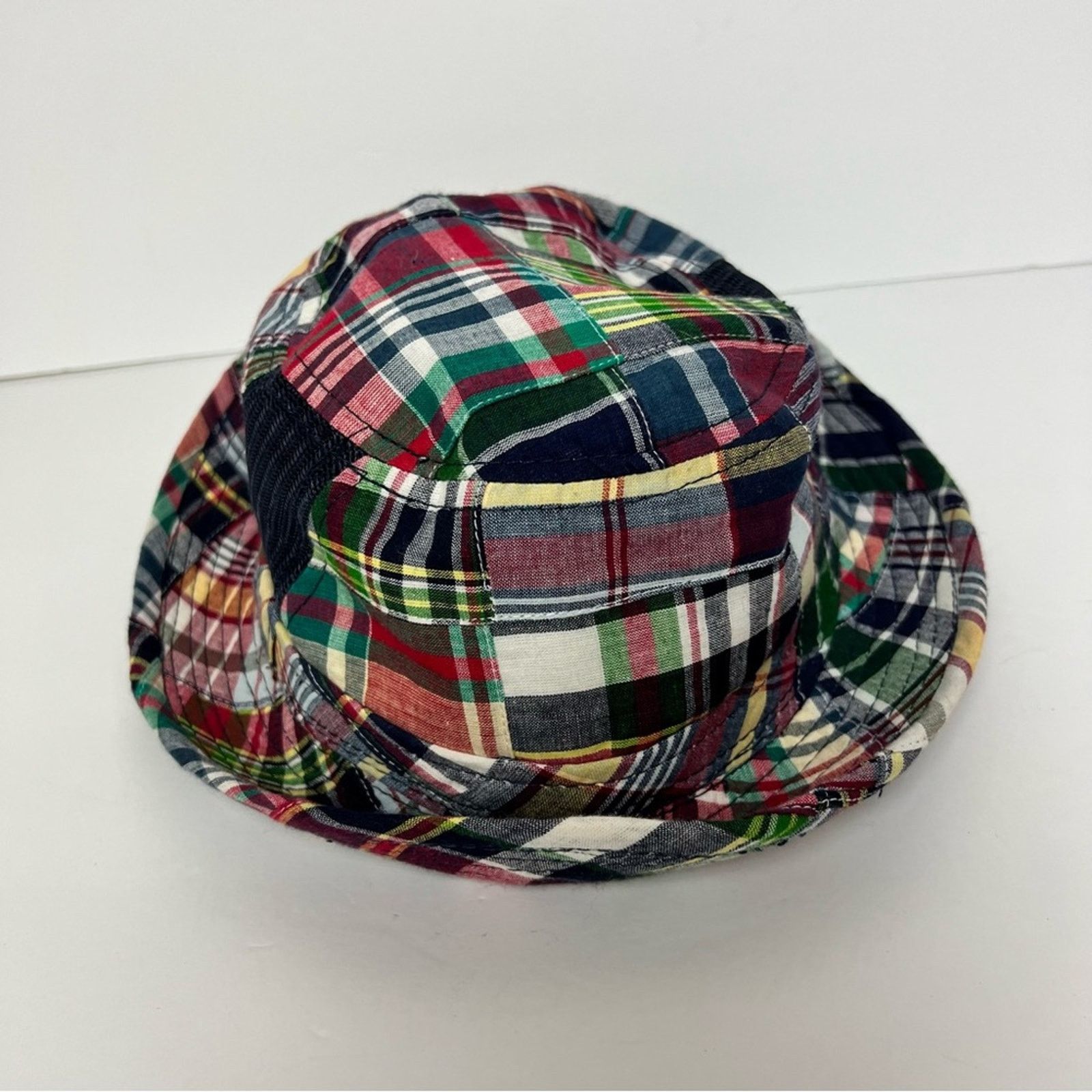 Other Broner Navy Plaid Summer Packable Sun Hat Kids Size Medium Size 26 - 6 Thumbnail