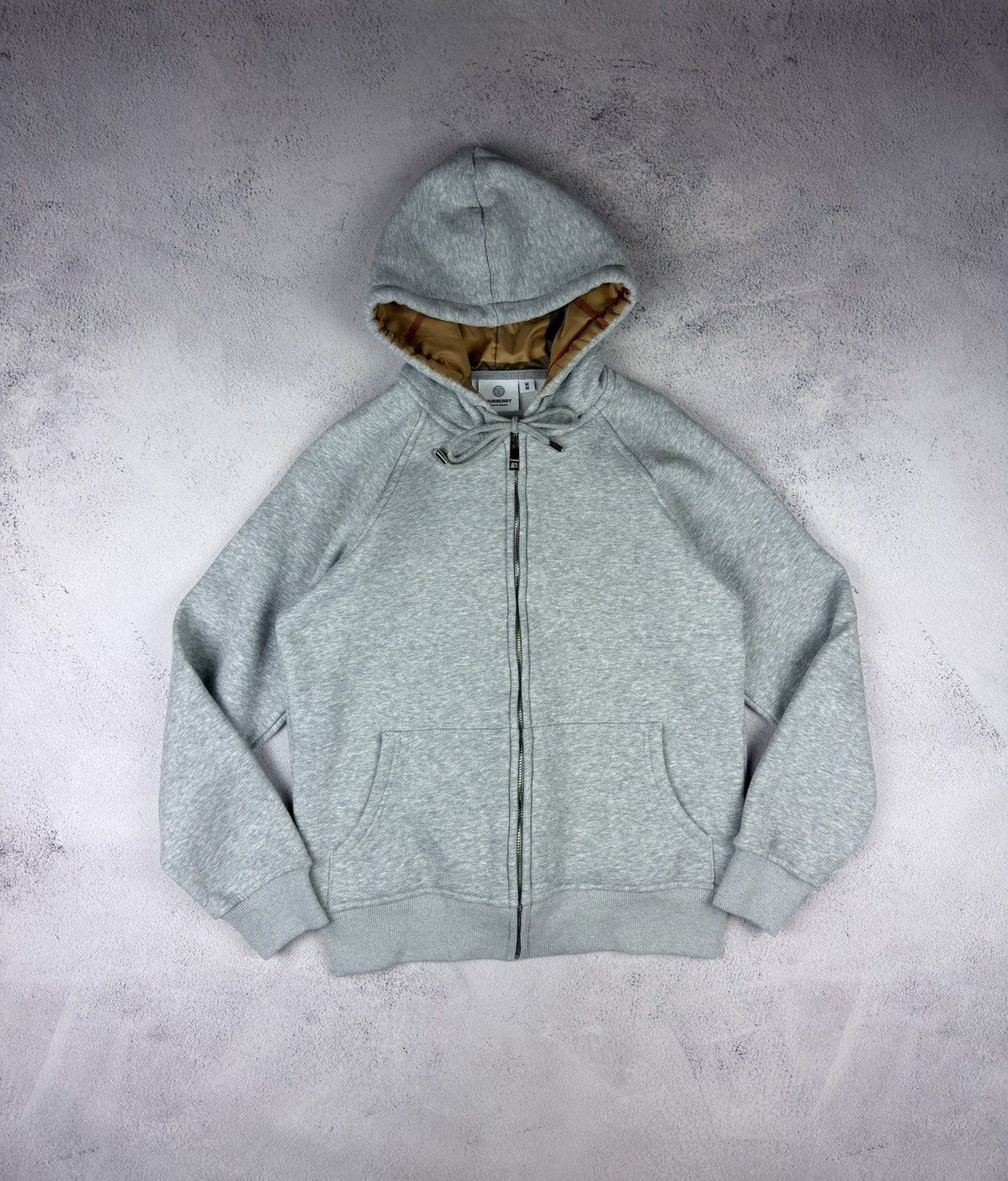Burberry Burberry Women's Grey Zip Up Hoodie Sweatshirt Size M Size M / US 6-8 / IT 42-44 - 1 Thumbnail