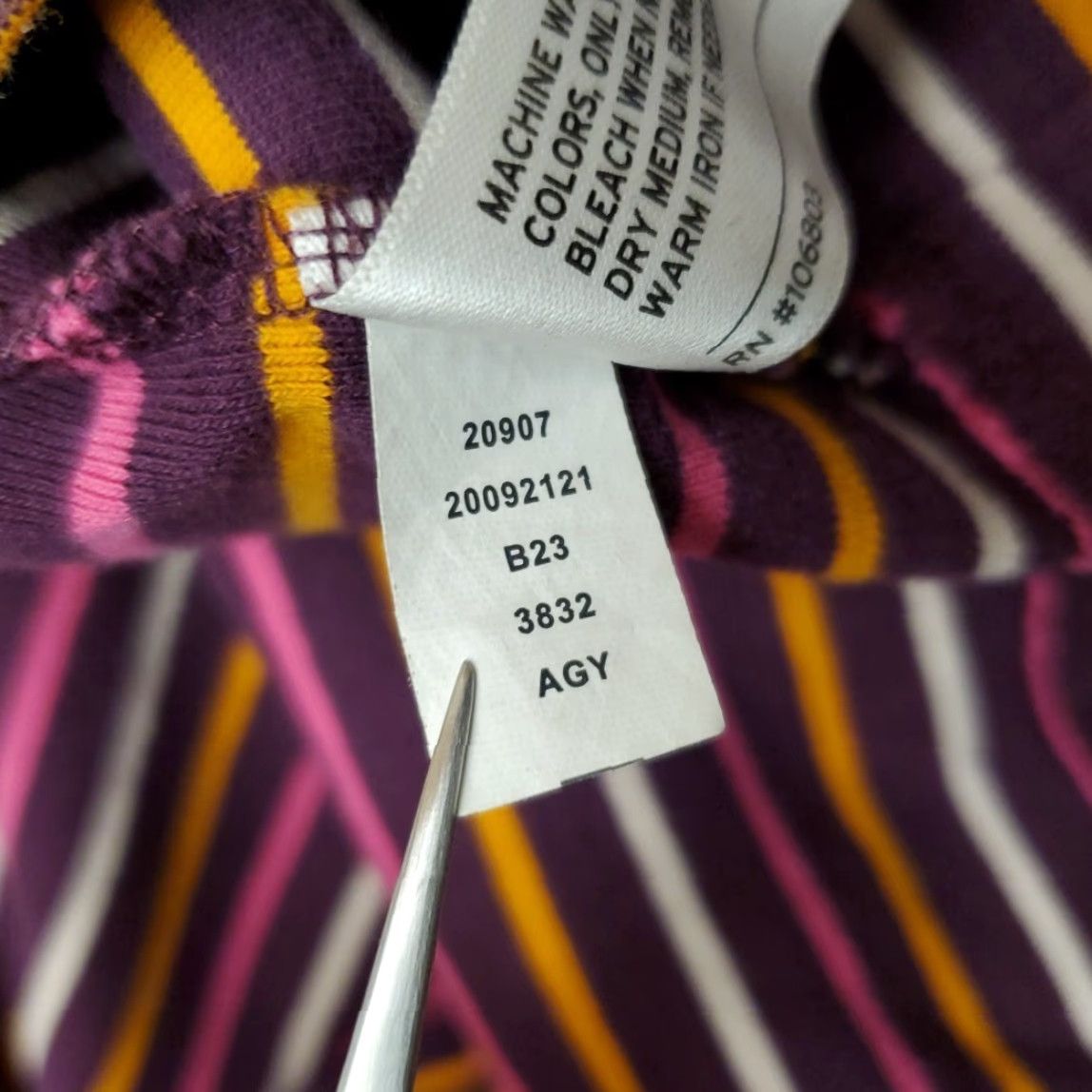 Vintage Duluth Trading Shirt Womens XS Purple Striped Long Sleeve Crewneck TEE Size XS / US 0-2 / IT 36-38 - 6 Thumbnail