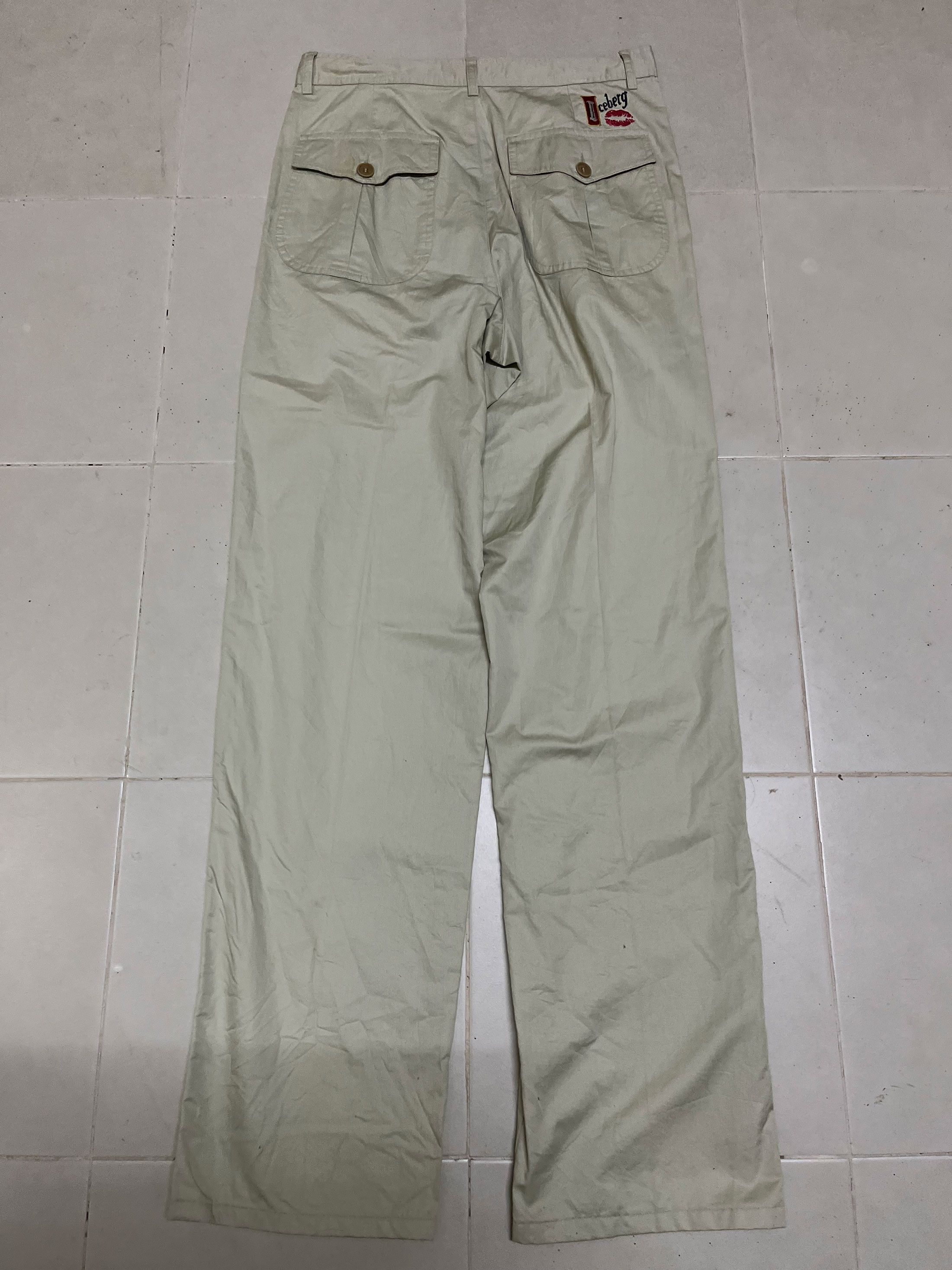 Iceberg Iceberg Lips Kiss Pleated Trousers Size US 30 / EU 46 - 5 Thumbnail