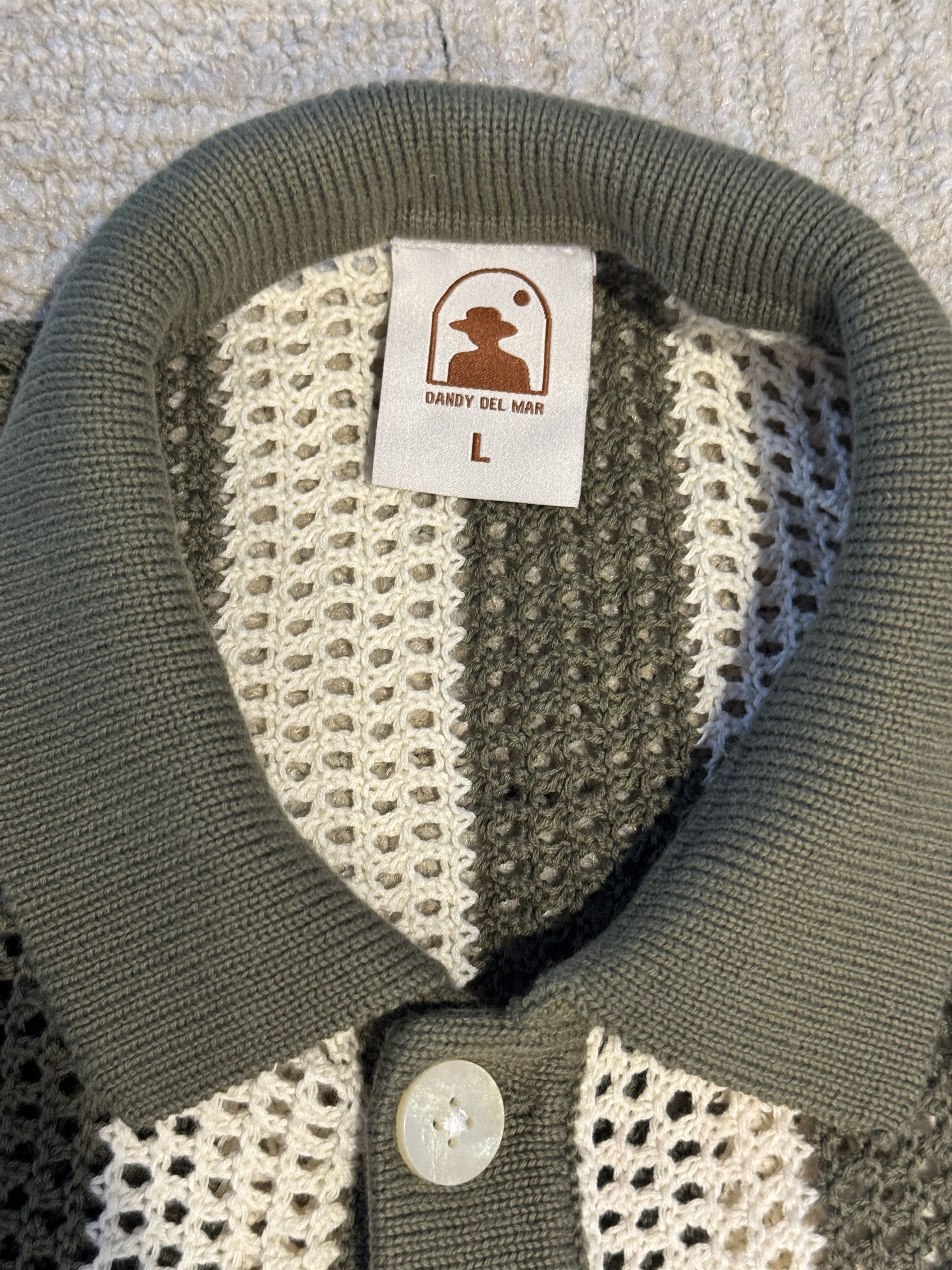 Other Dandy Del Mar crochet shirt Size US L / EU 52-54 / 3 - 3 Thumbnail