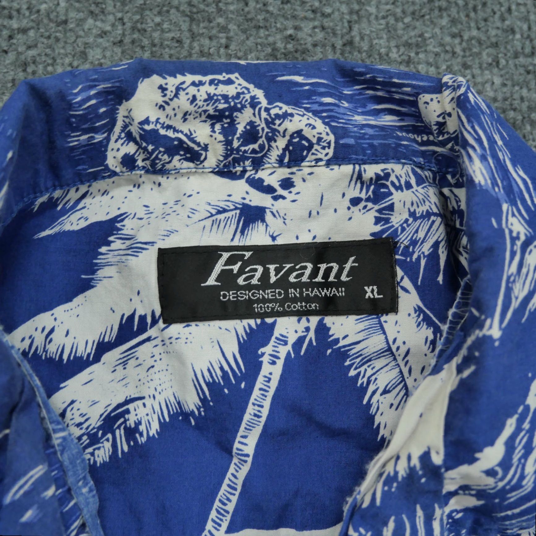 Vintage Favant Mens XL Blue Classic Hawaiian Collared Button-Up Shirt User: Favant Mens XL Blue Classic Hawaiian Collared Button-Up Shirt Size US XL / EU 56 / 4 - 3 Thumbnail