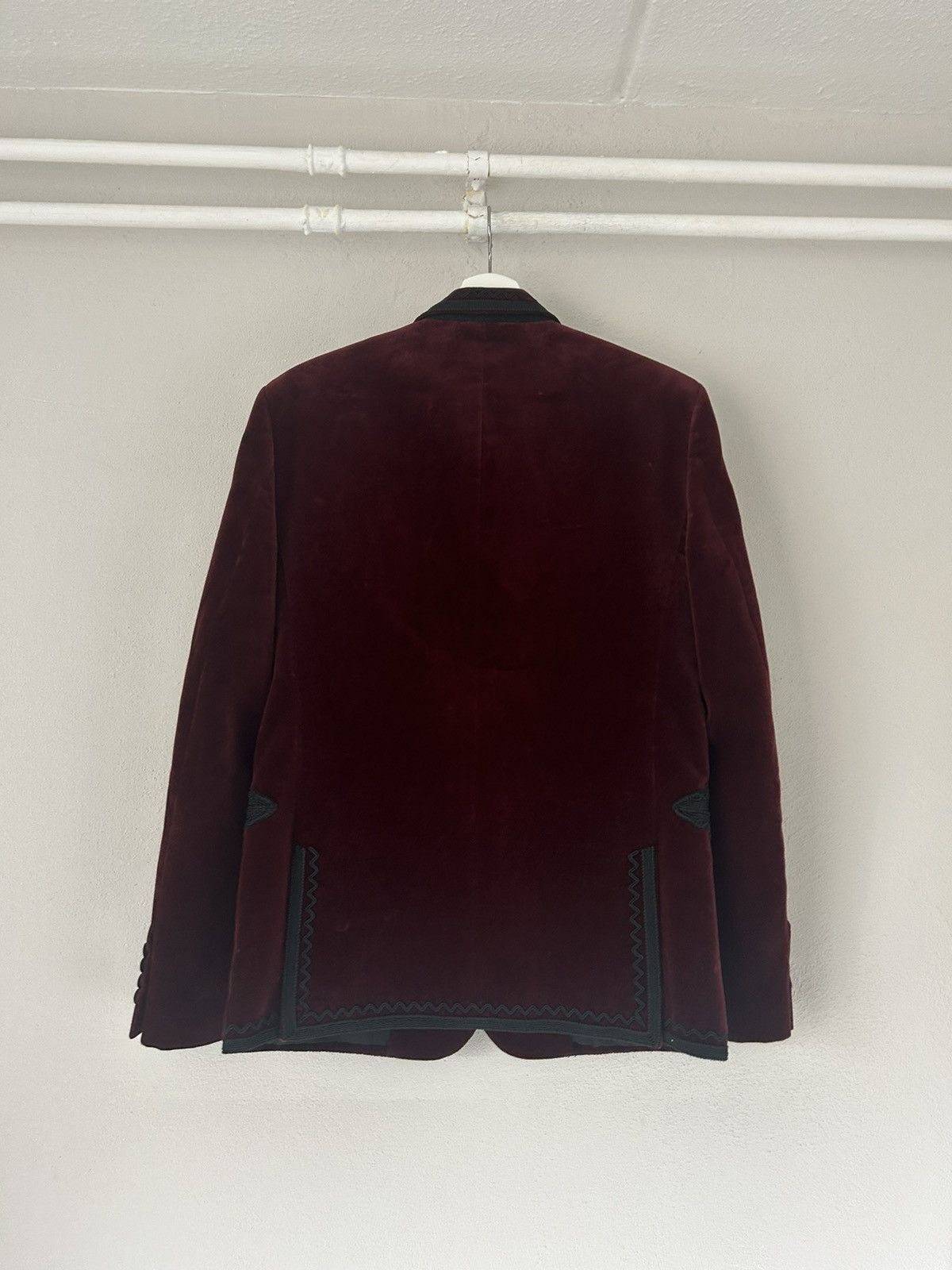 Saint Laurent Paris FW18 Saint Laurent Western Velvet Blazer rrp $4k Size US M / EU 48-50 / 2 - 2 Thumbnail