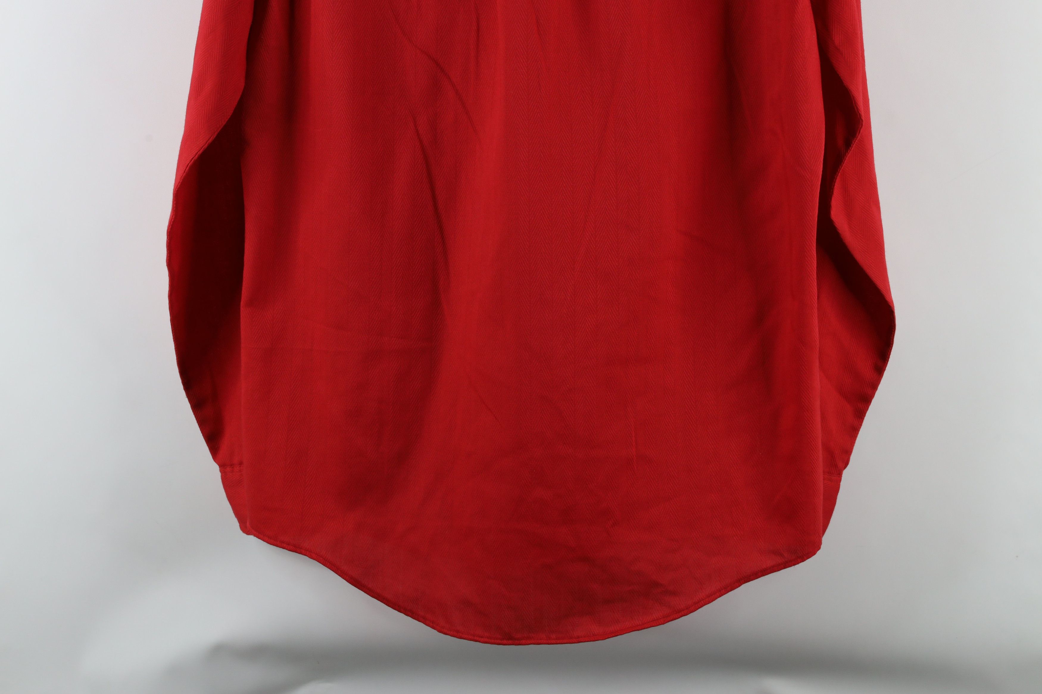 Vintage Vintage 70s Streetwear Collared Button Shirt Red USA Size US M / EU 48-50 / 2 - 9 Thumbnail