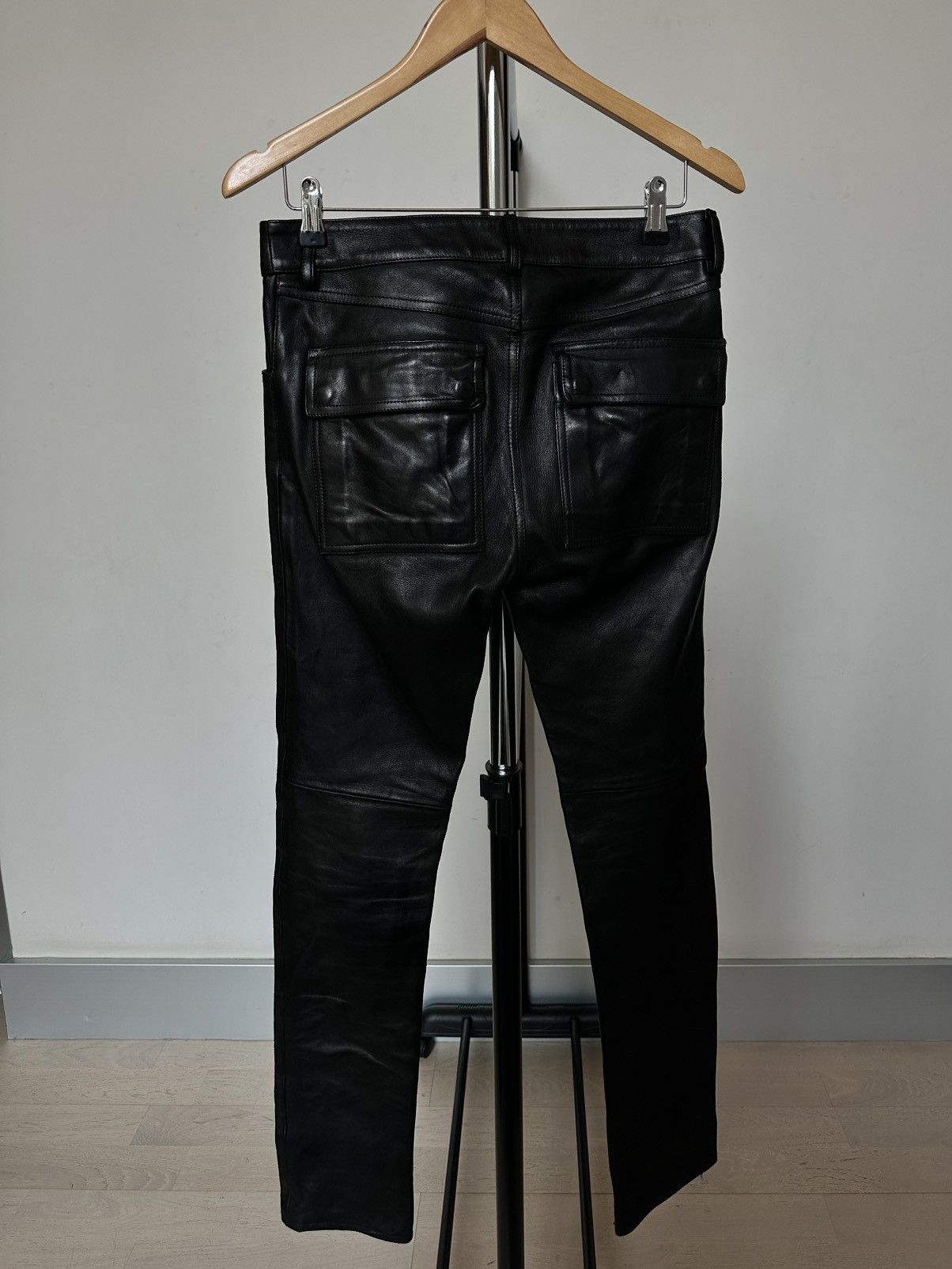 Rick Owens Rick Owens EDFU Lamb Leather Pants Size US 34 / EU 50 - 2 Thumbnail