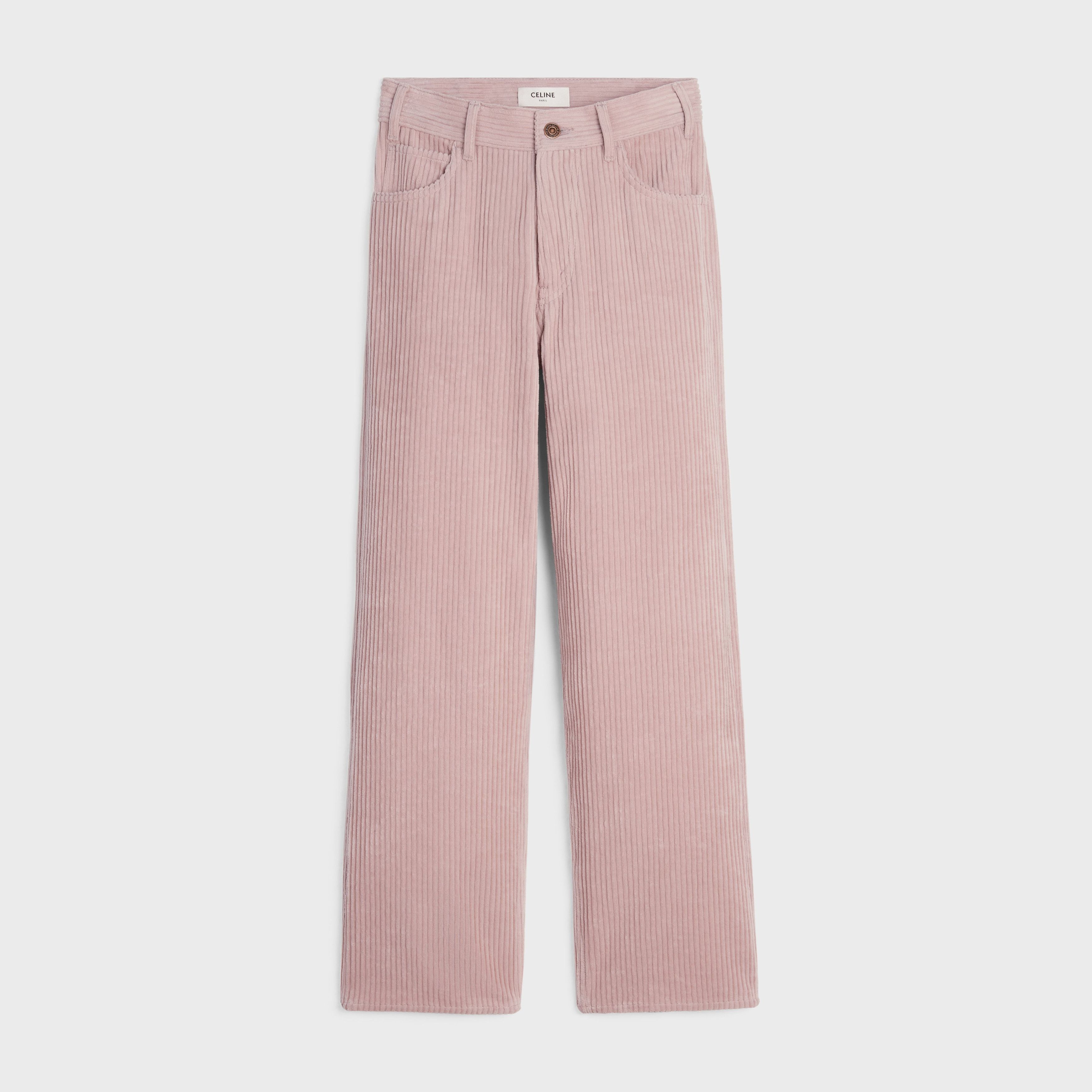 Celine o1w1db11124 Corduroy Kitty Jeans in Pink Size 26" / US 2 / IT 38 - 1 Thumbnail