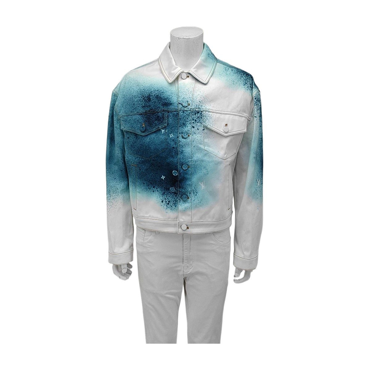Louis Vuitton Louis Vuitton Graffiti Spray Denim Jacket 50 Size US M / EU 48-50 / 2 - 1 Thumbnail