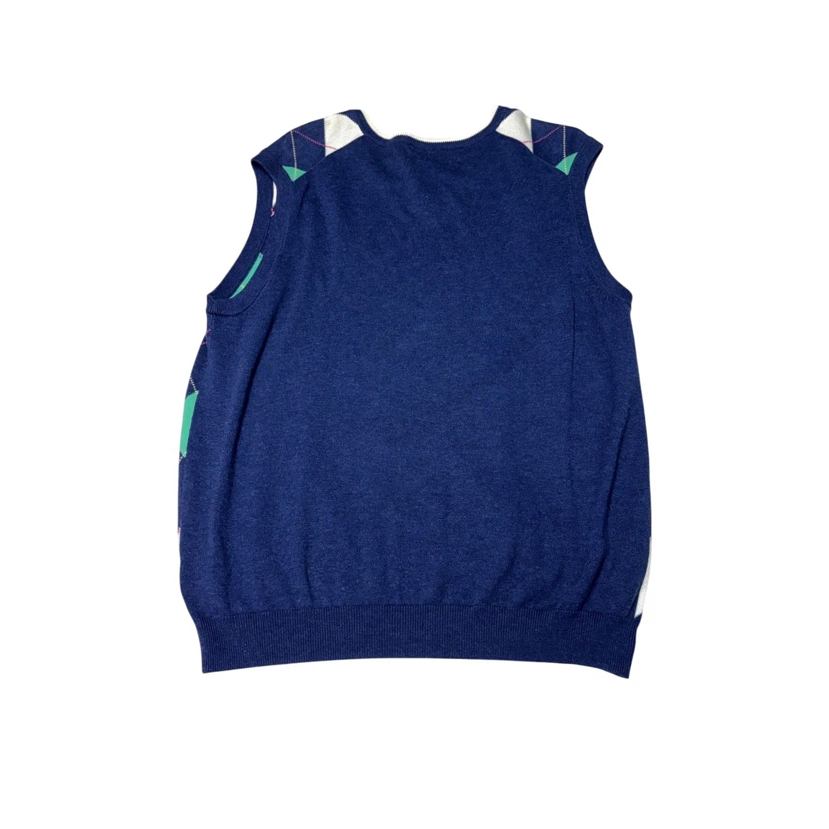 Brooks Brothers VINTAGE Brooks Brothers 346 Mens Argyle Sweater Vest Supima Cotton Navy Blue Green M Size US M / EU 48-50 / 2 - 3 Thumbnail