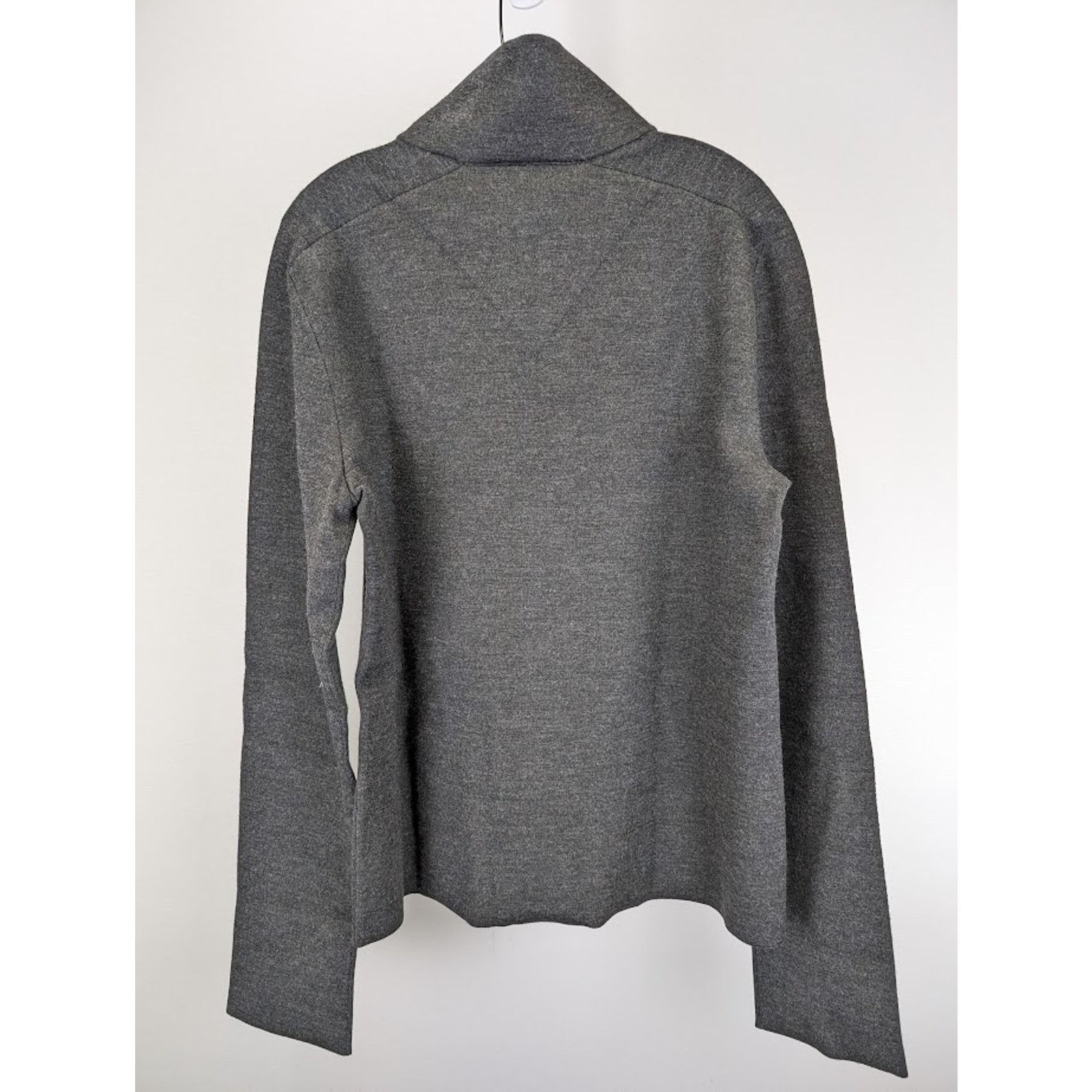 Bottega Veneta o1rshd1 Lightweight Merino Double Pullover in Charcoal/Black Size US M / EU 48-50 / 2 - 11 Thumbnail