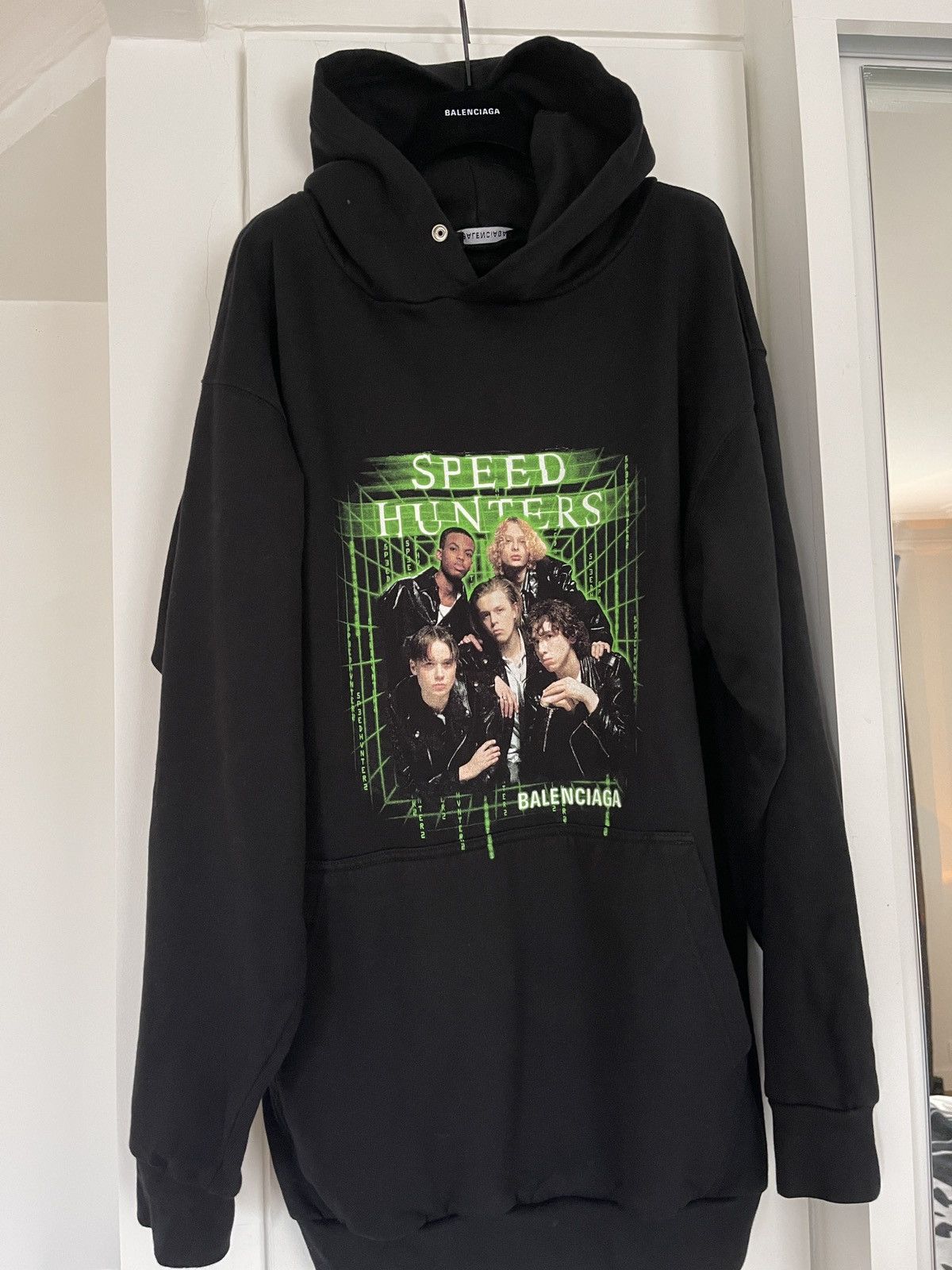 image of Balenciaga Speed Hunter Hoodie in Black, Men's (Size Small)