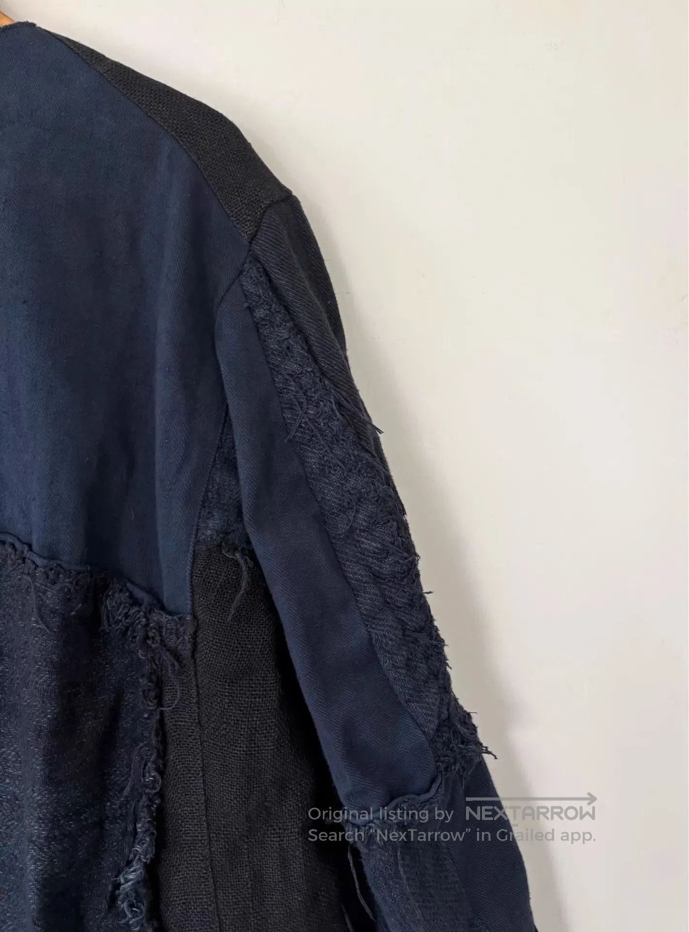 By Walid Blue Patchwork Long Coat . Size US L / EU 52-54 / 3 - 8 Thumbnail